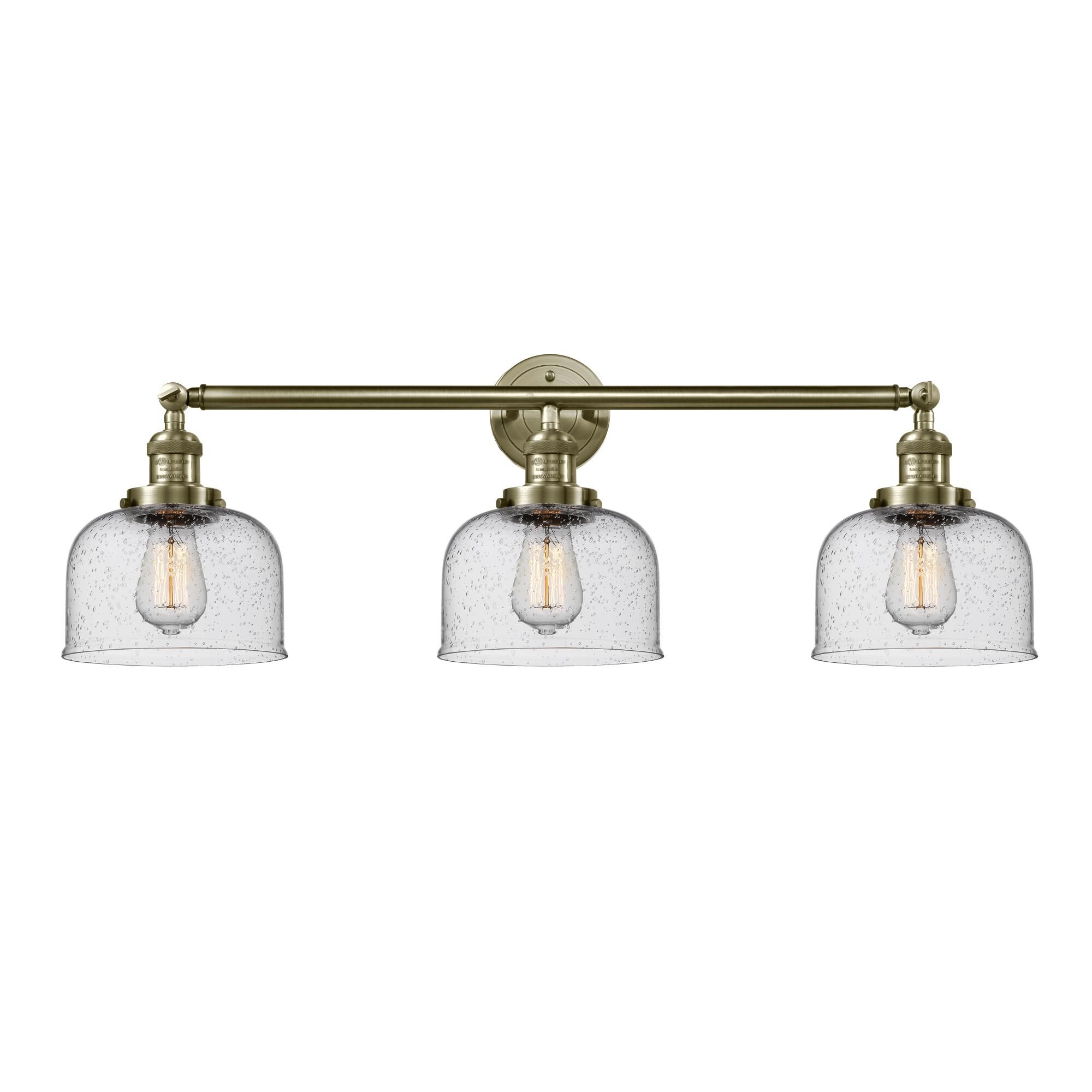 Bruno Marashlian Large Bell 32 Inch 3 Light Bath Vanity Light by Innovations Lighting