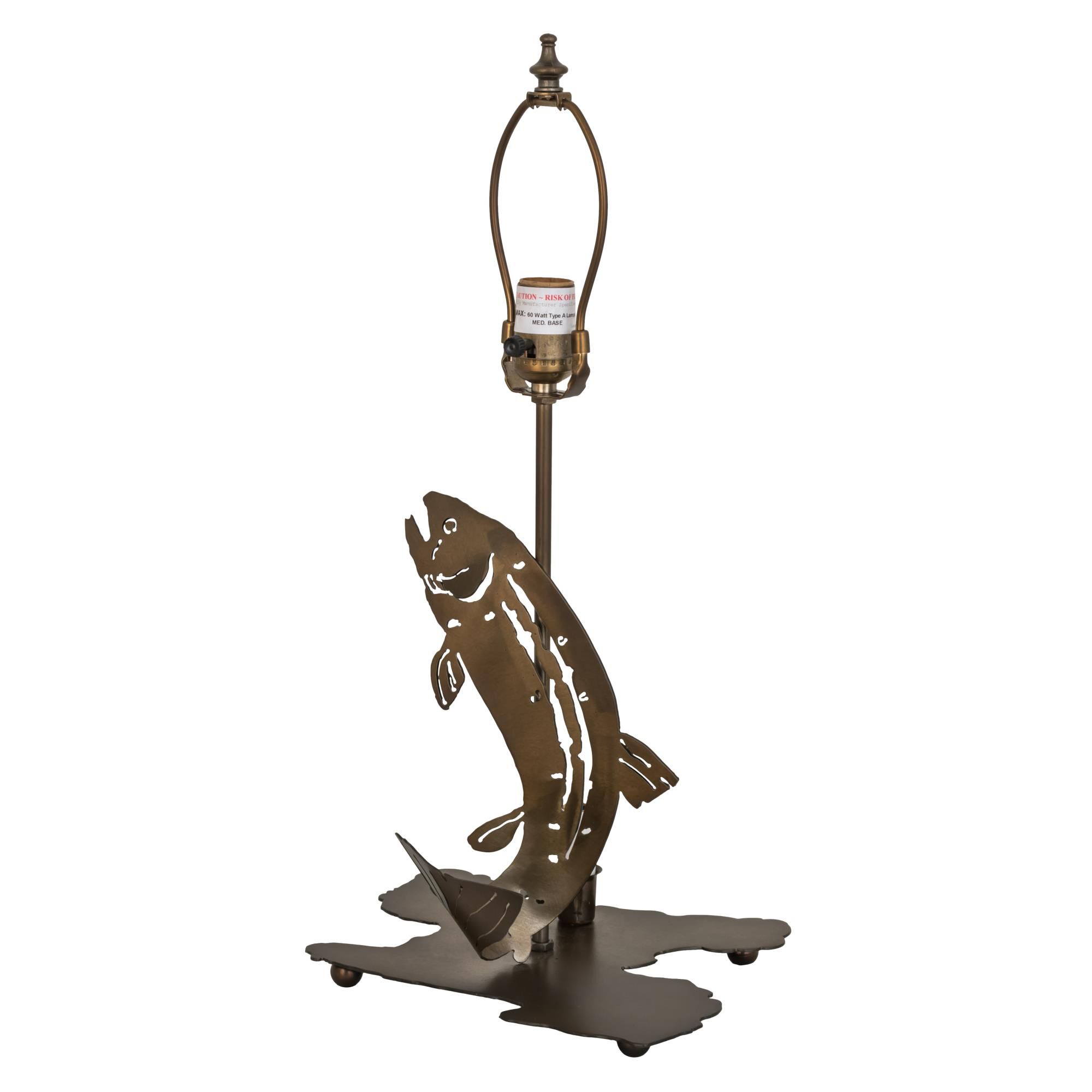 Leaping Trout 13 Inch Accent Lamp by Meyda Lighting