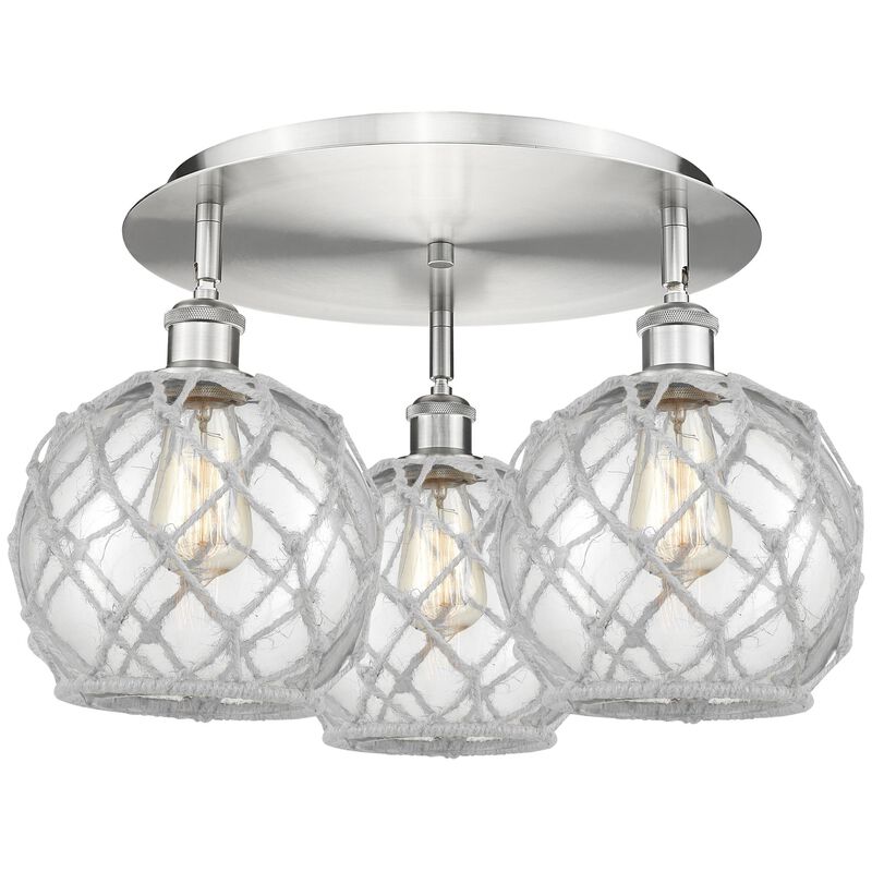 Bruno Marashlian Farmhouse Rope 20 Inch Flush Mount by Innovations Lighting