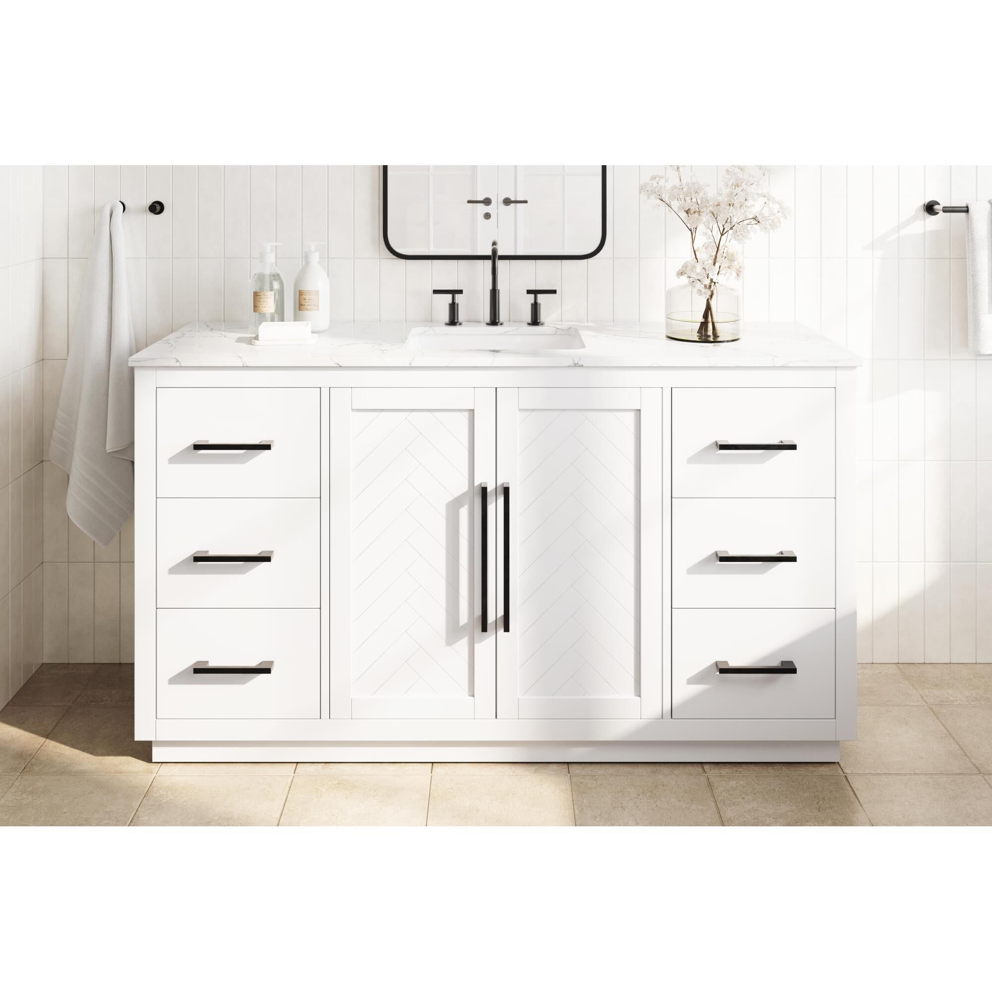Chase 60 Inch Bath Vanity by Elegant Dcor