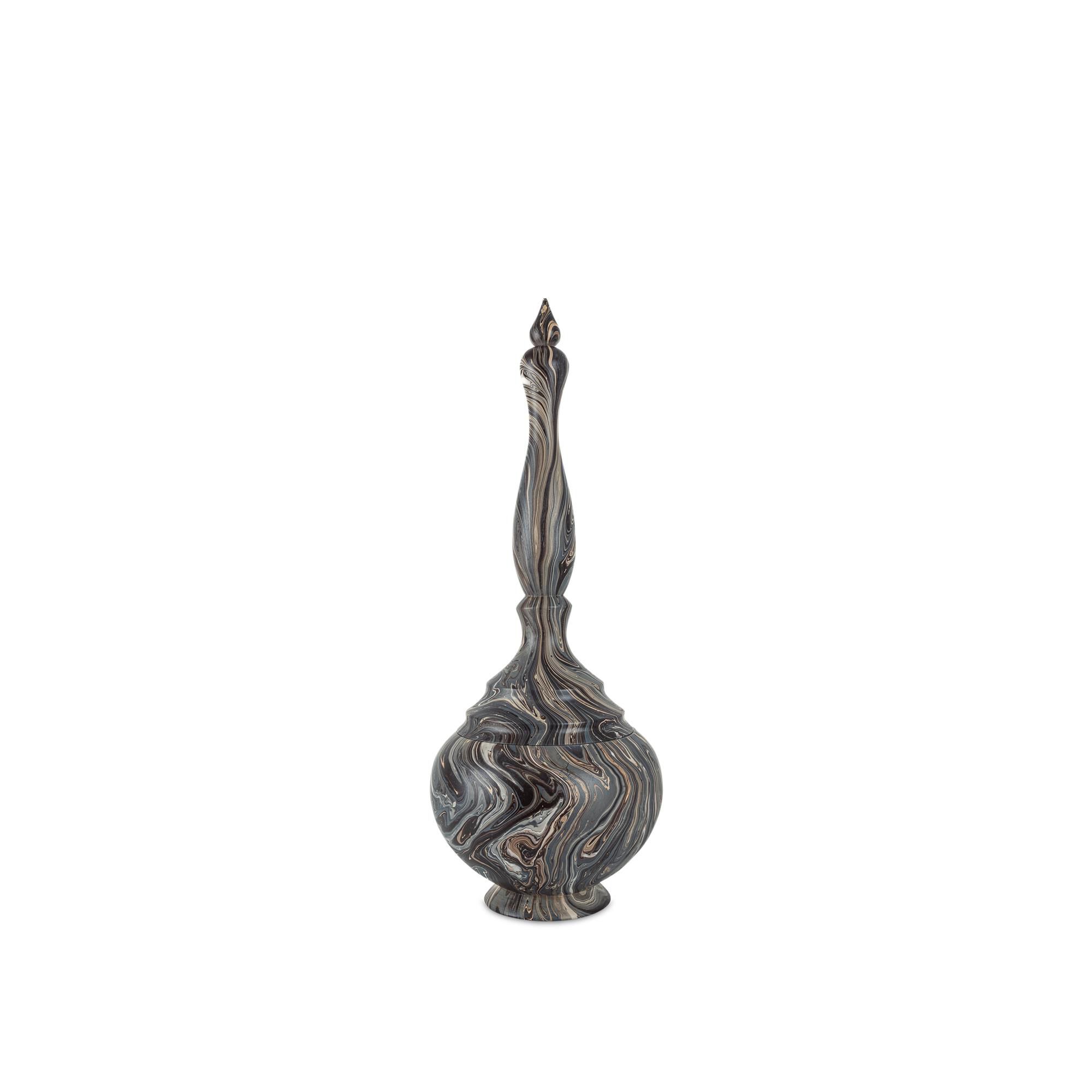 Shown in Marbleized Brown finish