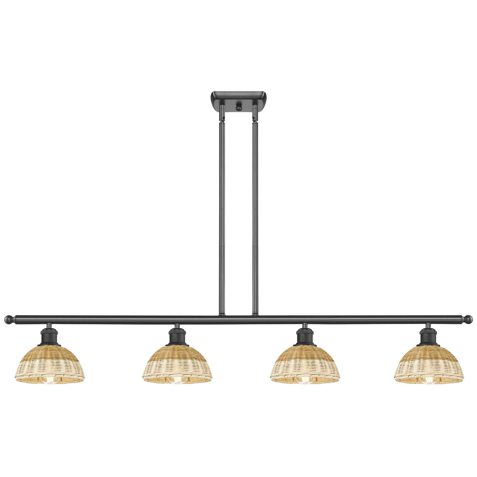 Shown in Oil Rubbed Bronze finish and Natural shade