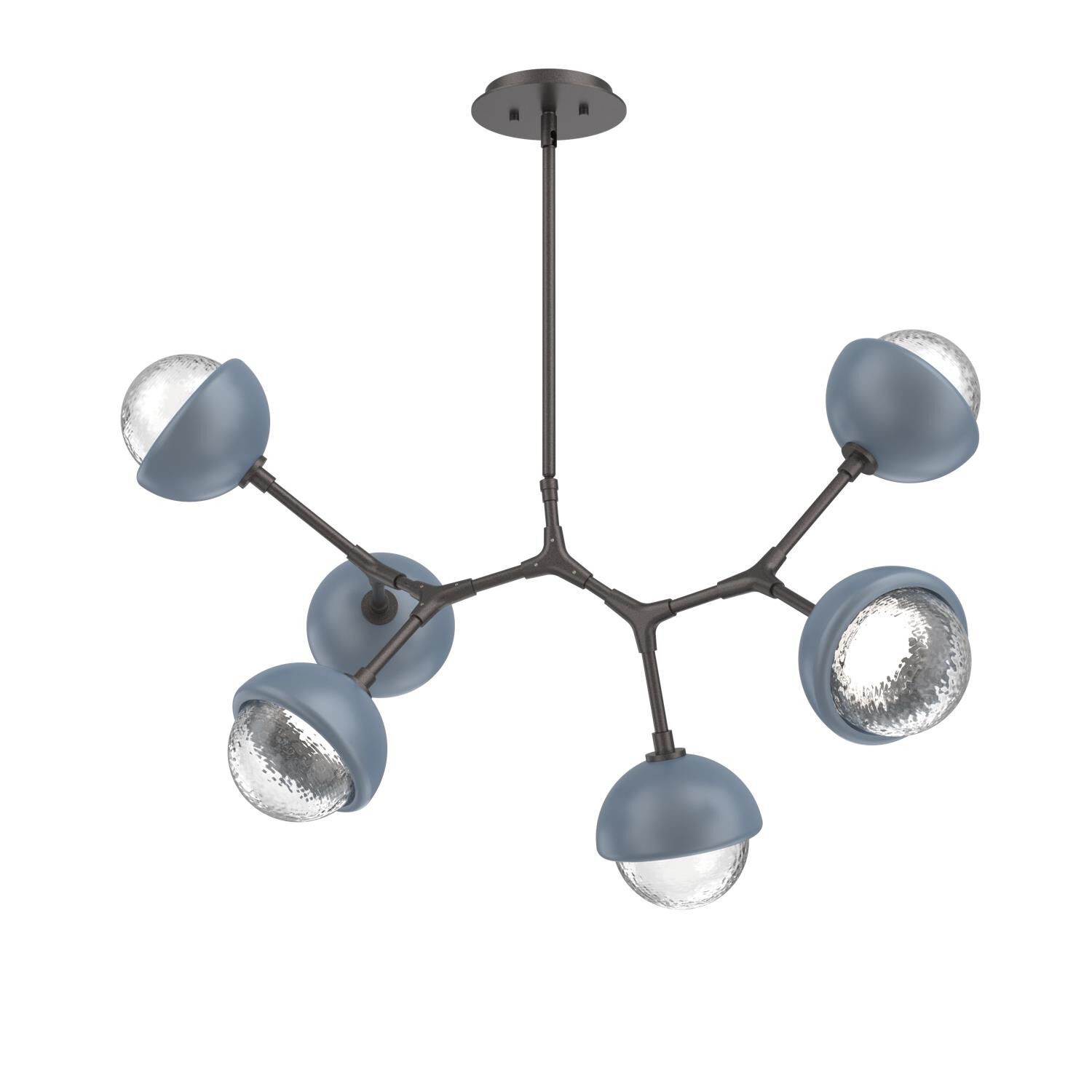 Levi Wilson Cabochon 31 Inch Linear Suspension Light by Hammerton Studio