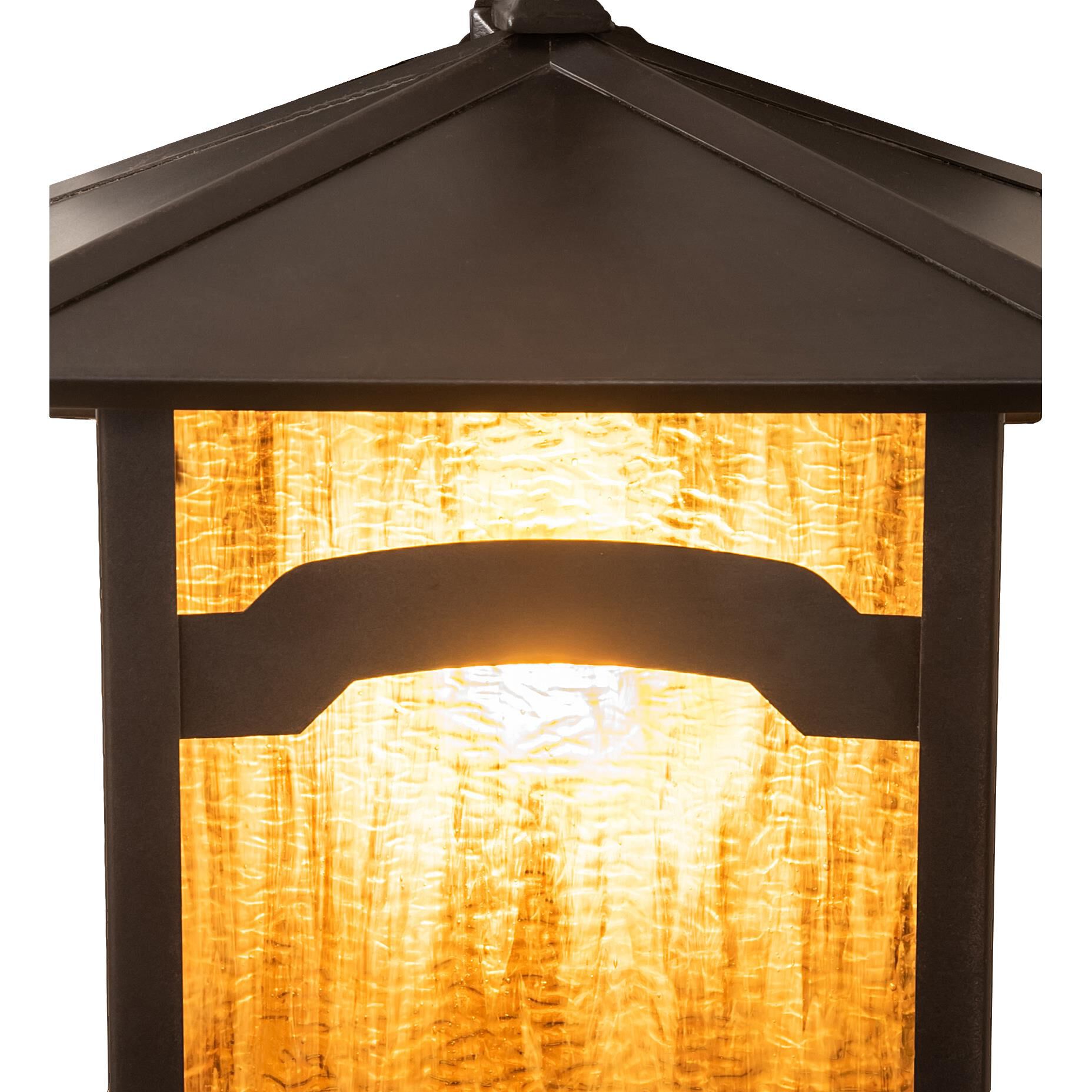 Shown in Craftsman Brown Finish finish and Amber /Acrylic glass