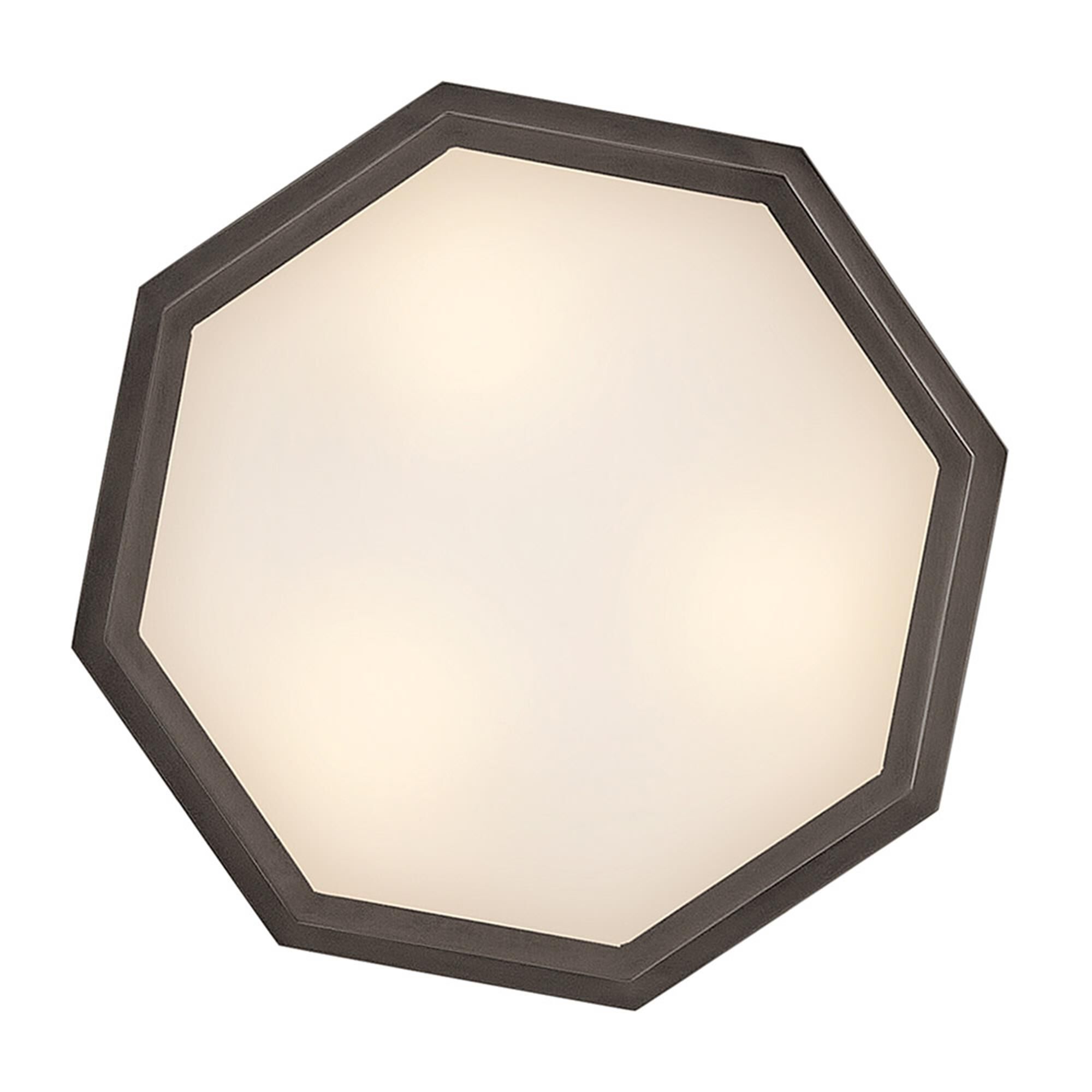 Facet 18 Inch 3 Light Flush Mount,