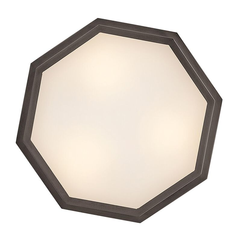 Facet 18 Inch 3 Light Flush Mount by Hinkley
