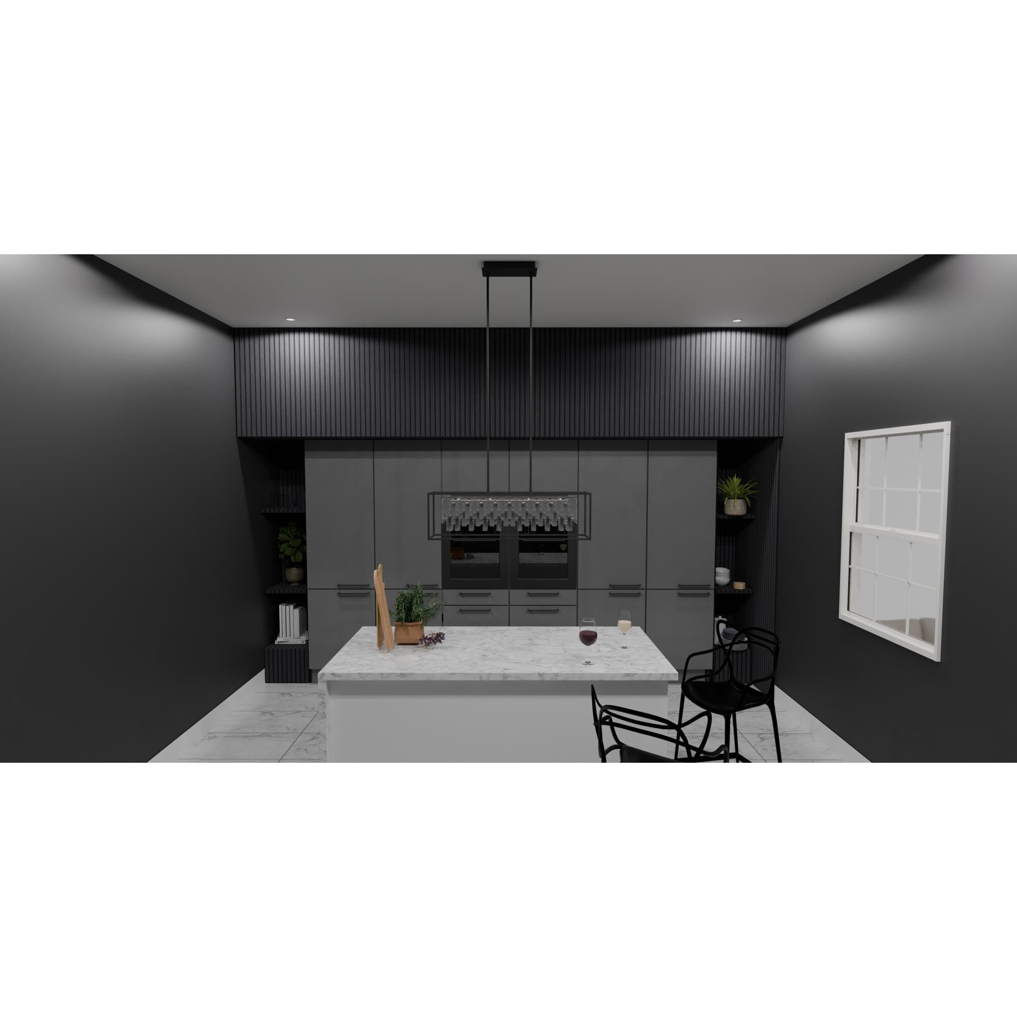 Brillance 35.5 Inch 1 Light Linear Suspension Light by Quoizel