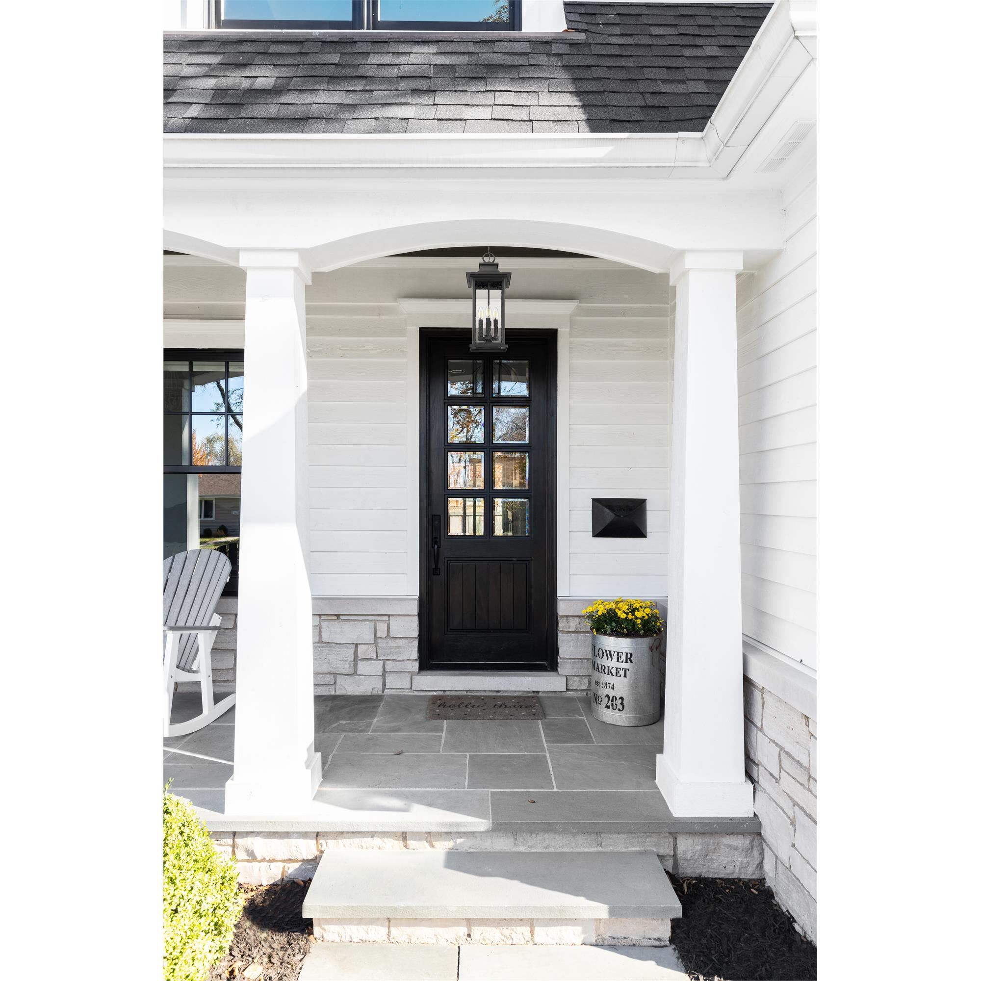 Shown in Black finish and Clear Seedy glass and Clear Seedy shade