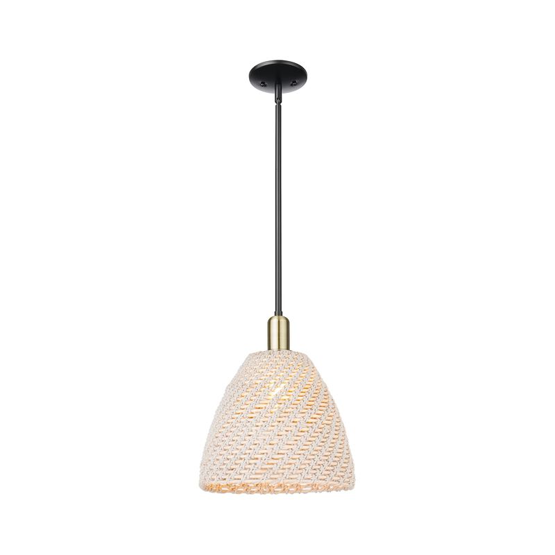 Bruno Marashlian Natural Ballston Dome 12 Inch Mini Pendant by Innovations Lighting