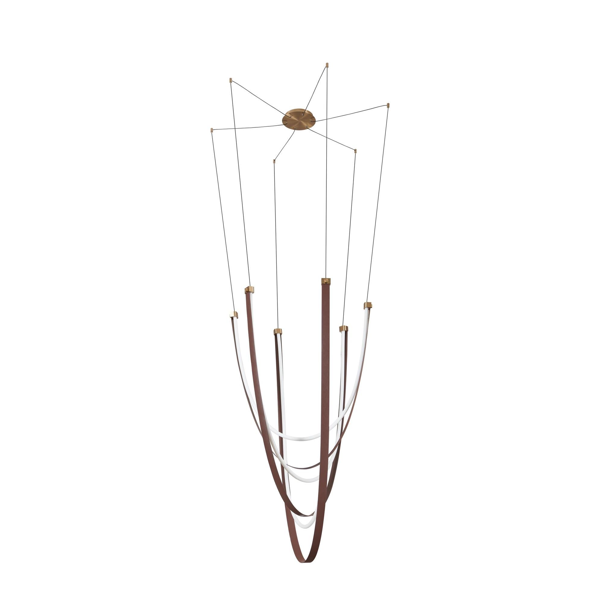 Shown in Champagne Gold finish and White shade