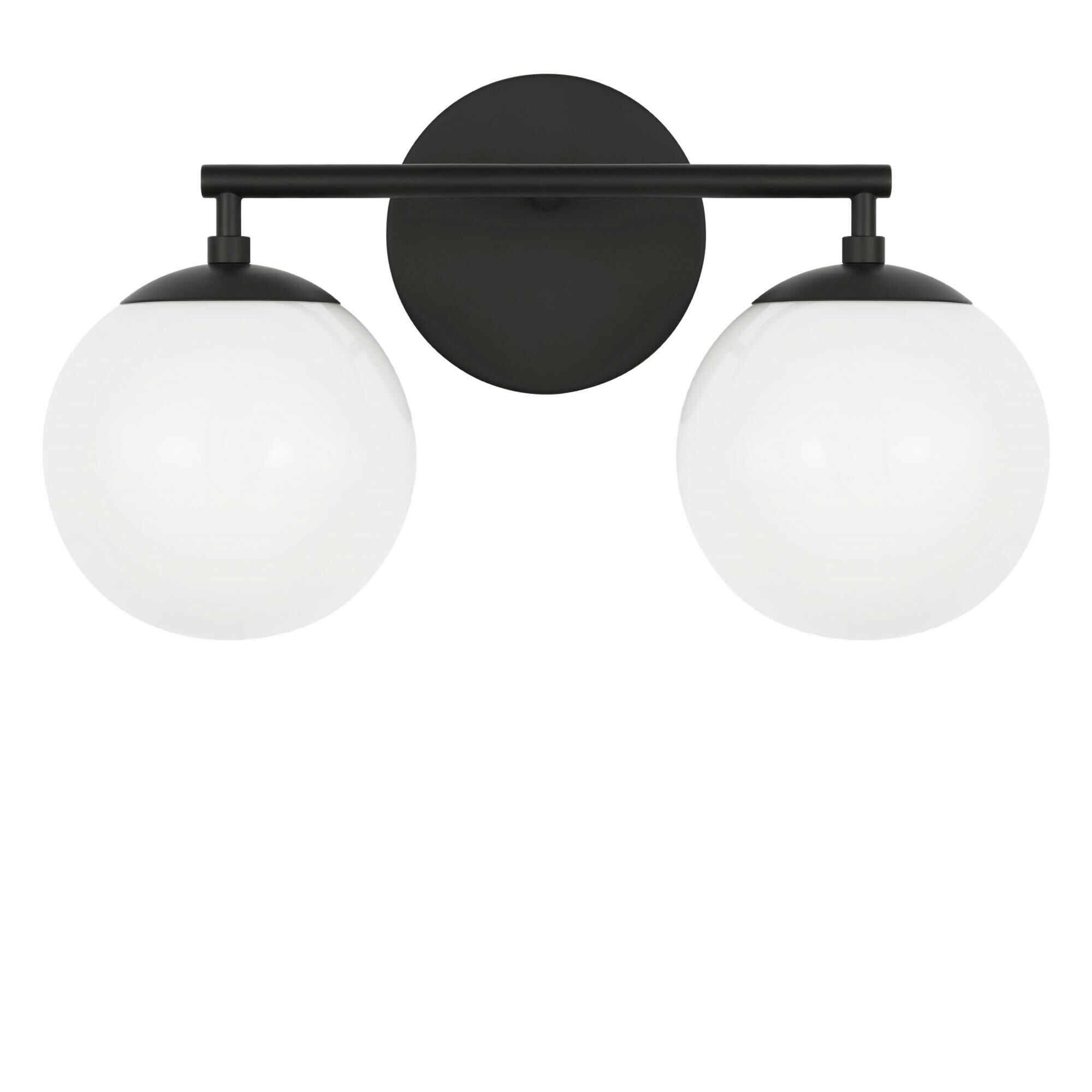 Shown in Midnight Black finish and Clear White glass