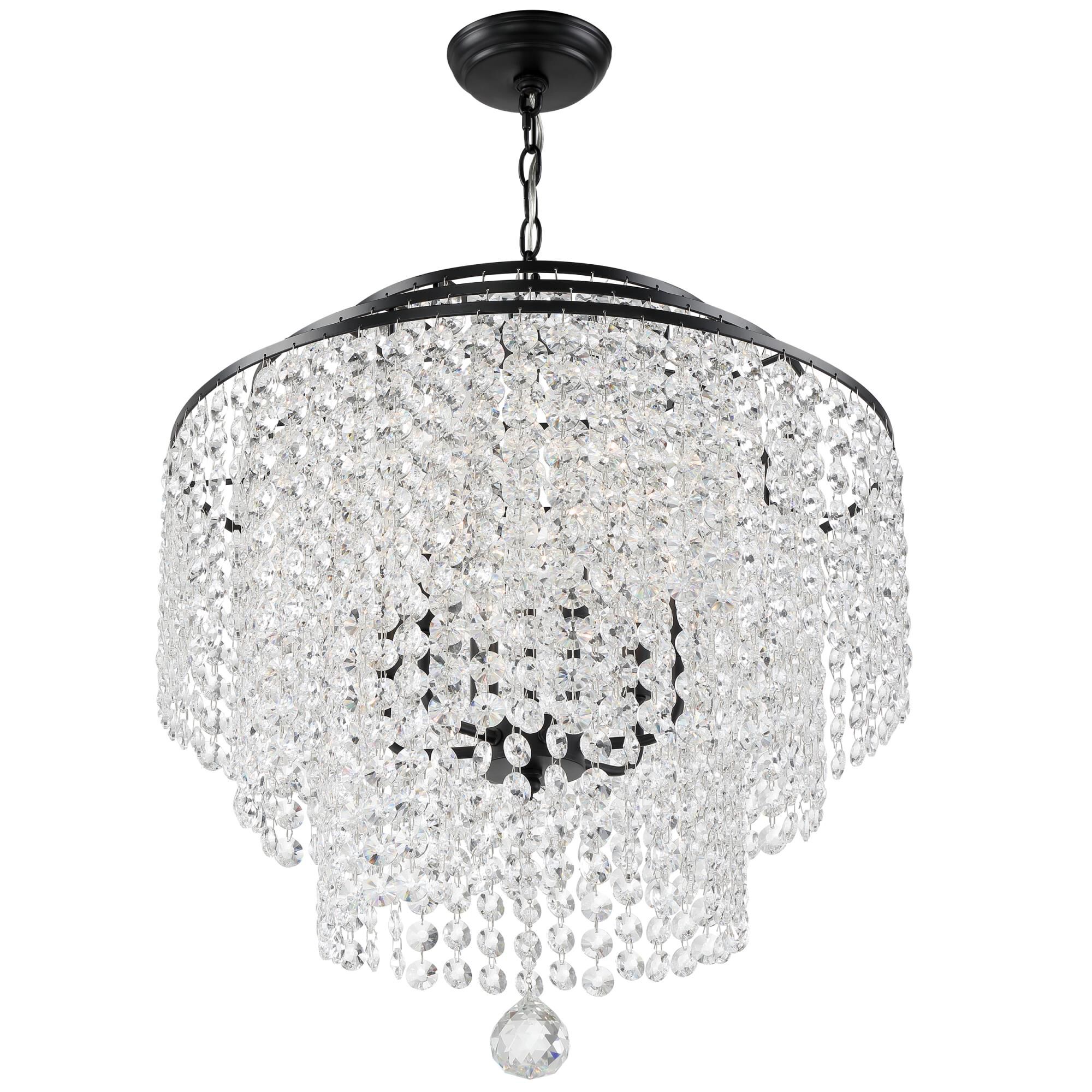 Gabrielle 22 Inch 6 Light Chandelier by Crystorama