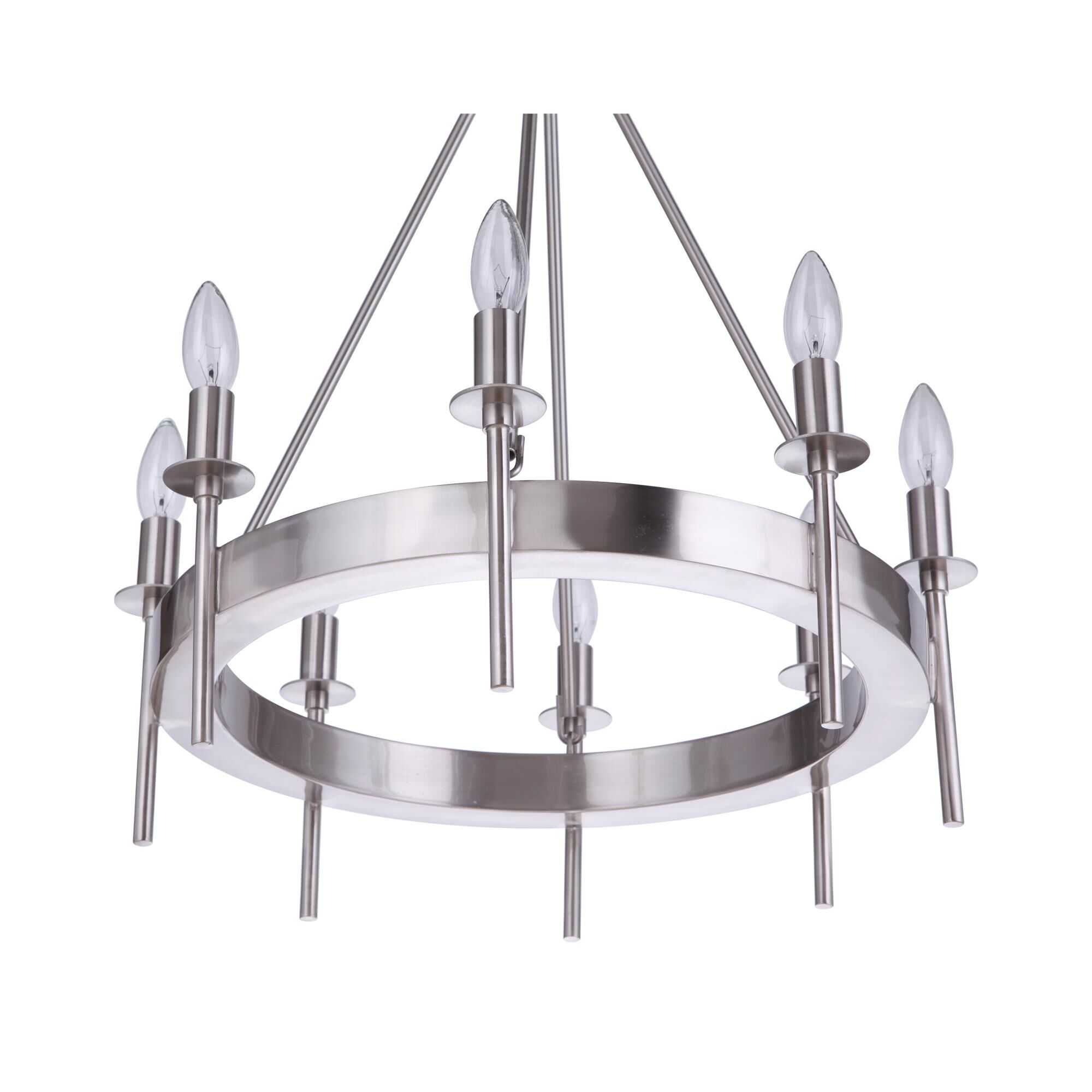 Shown in Brushed Polished Nickel finish