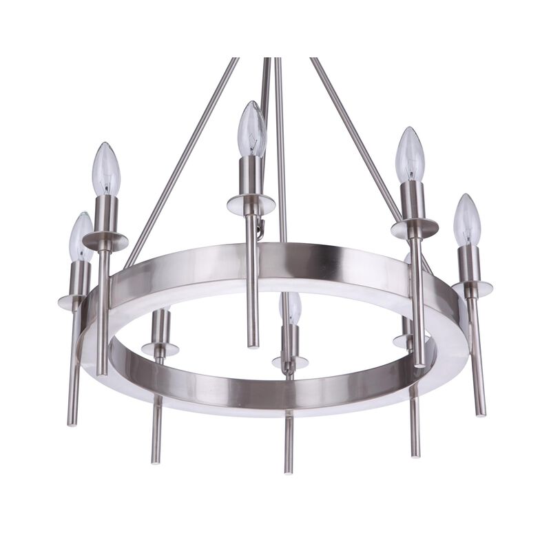 Larrson 20 Inch 8 Light Mini Chandelier by Craftmade