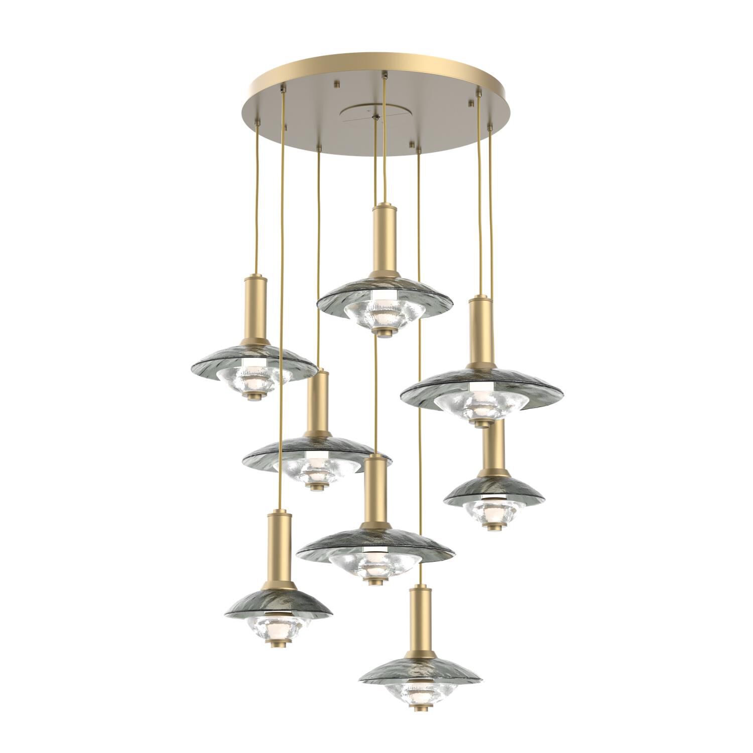 Levi Wilson Cirrus 37 Inch Multi Light Pendant by Hammerton Studio