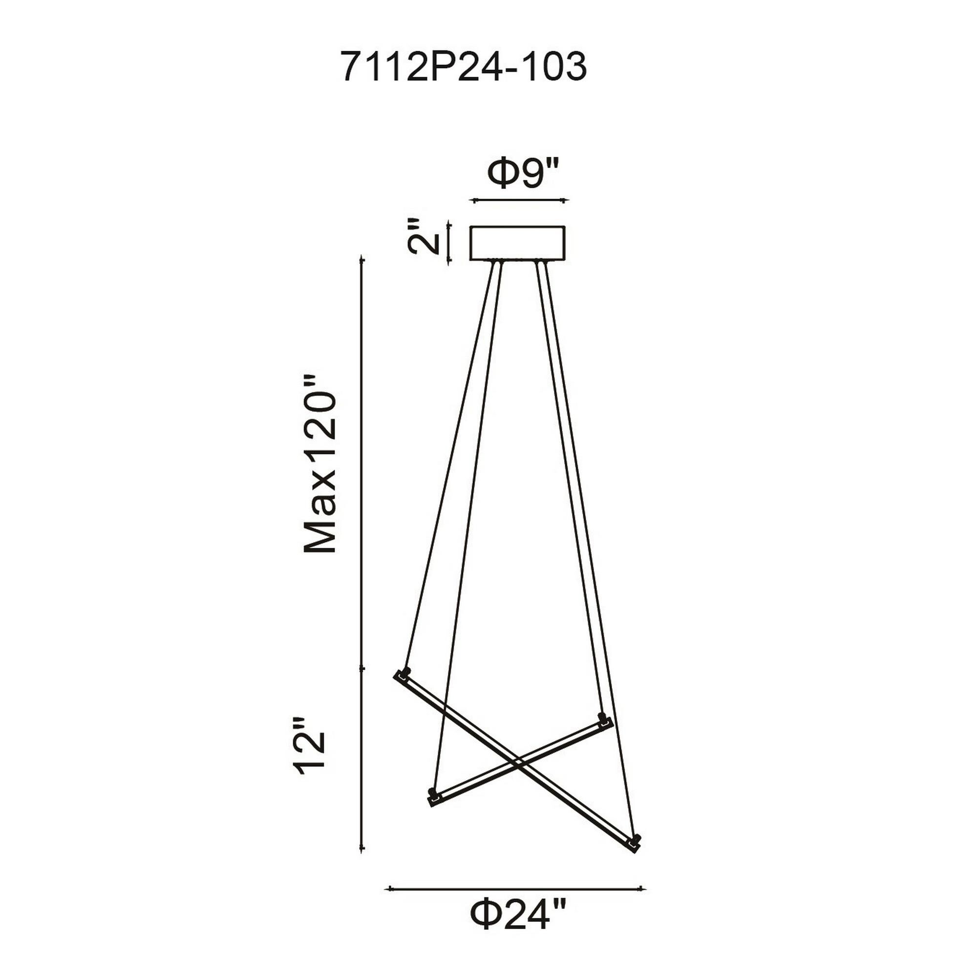 CWI Lighting Chalice 24 Inch LED Chandelier