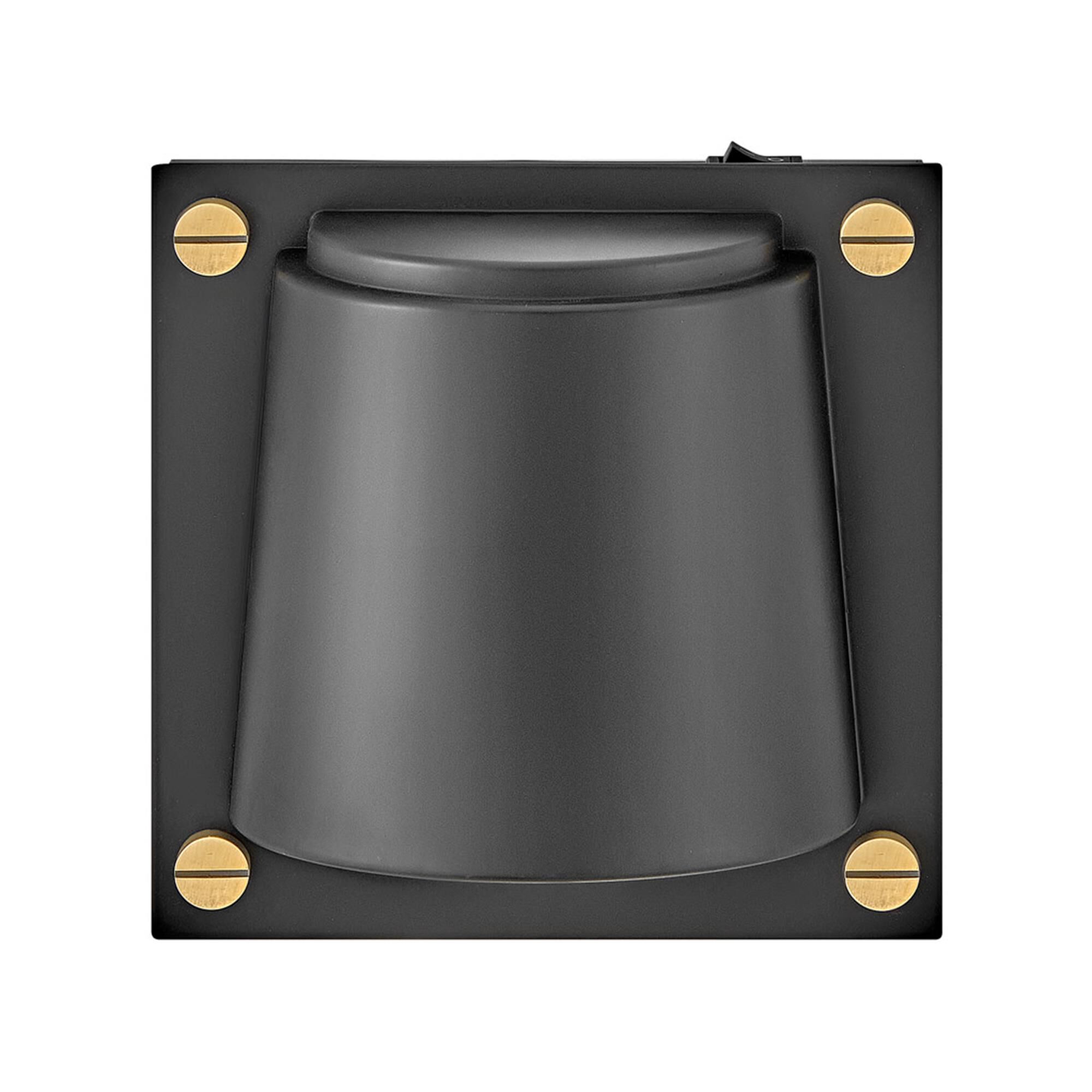 Shown in Black finish and Etched glass
