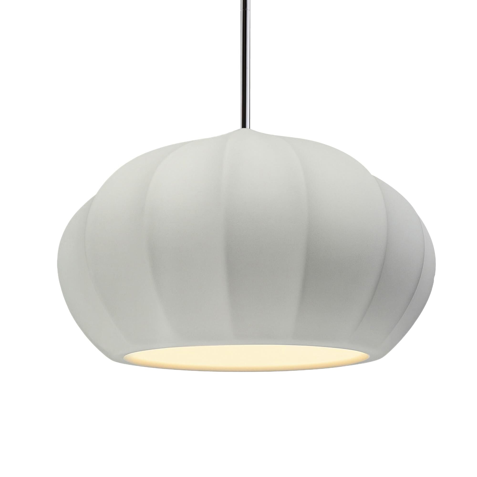 Fluted 13 Inch Large Pendant by Justice Design Group