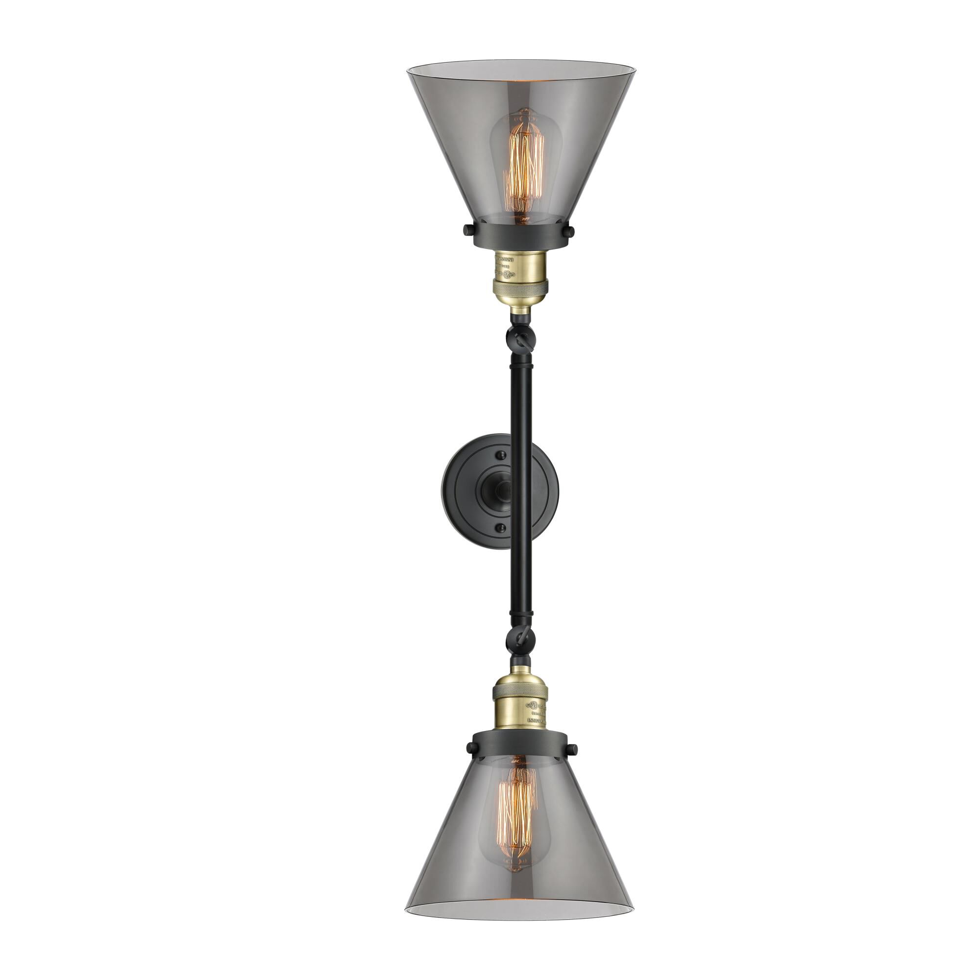Bruno Marashlian Large Cone 18 Inch 2 Light Bath Vanity Light by Innovations Lighting