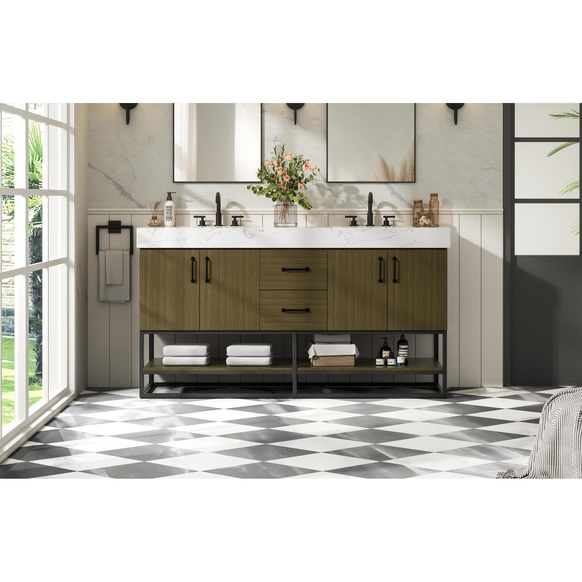 Shown in Chestnut Brown finish