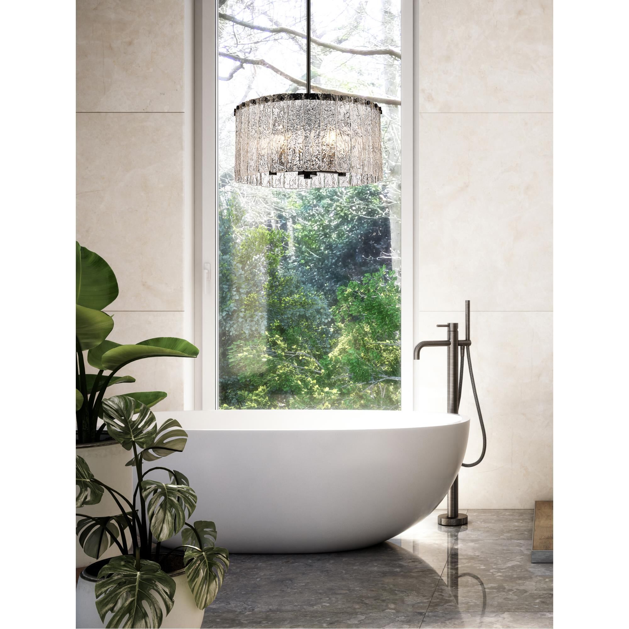 Glacier 19 Inch Large Pendant by Z-Lite