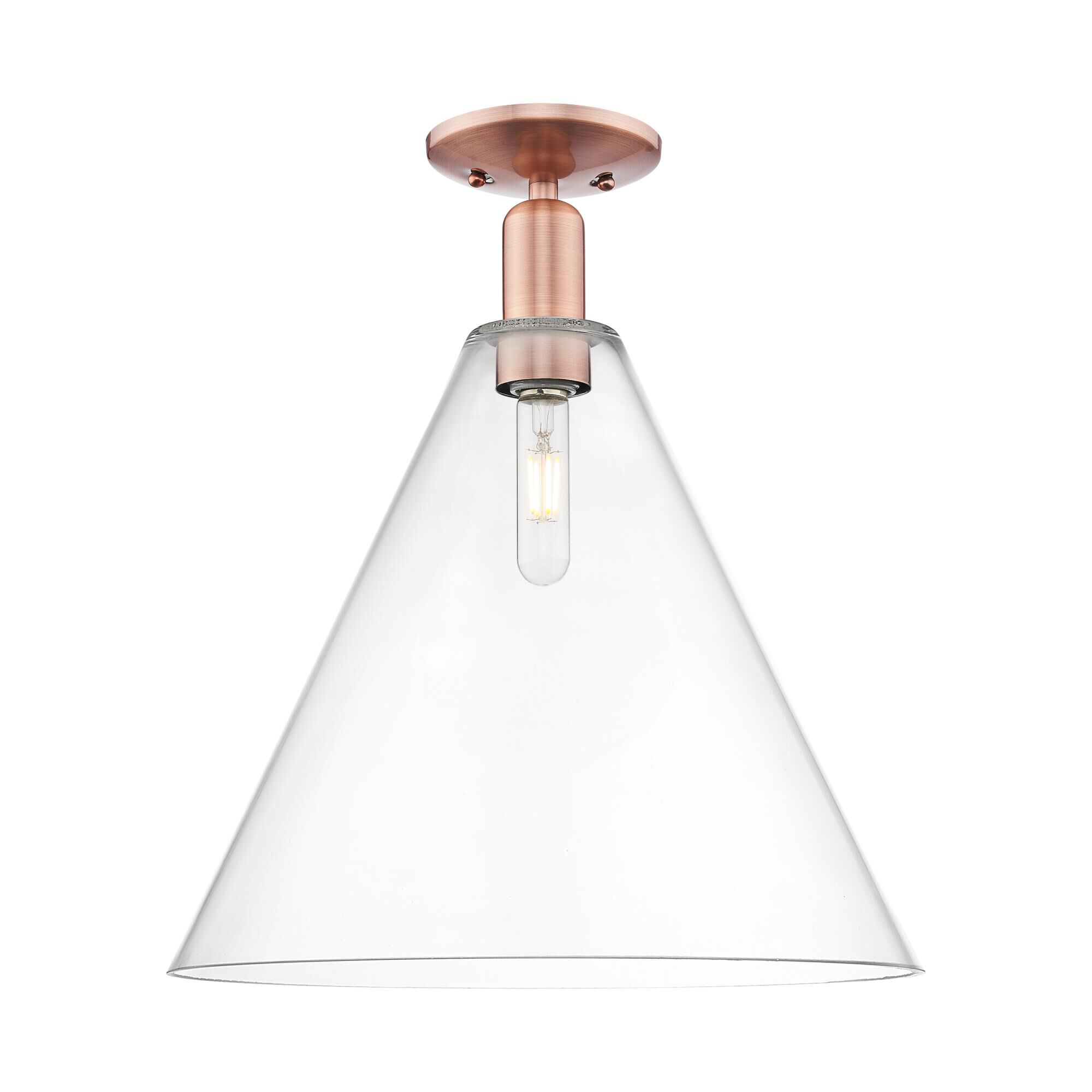 Bruno Marashlian Berkshire Glass 16 Inch Semi Flush Mount by Innovations Lighting