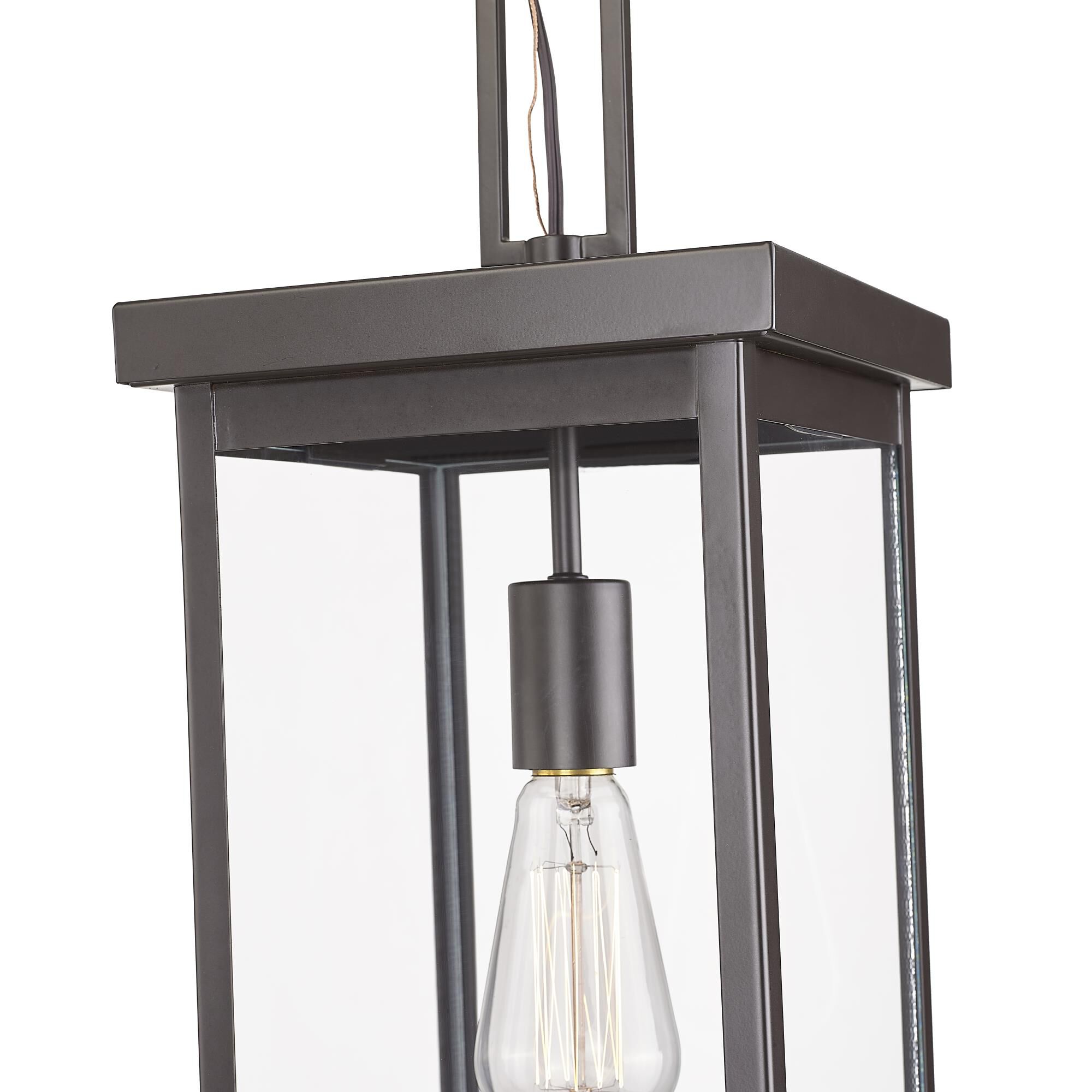 Shown in Powder Coated Bronze finish and Clear glass