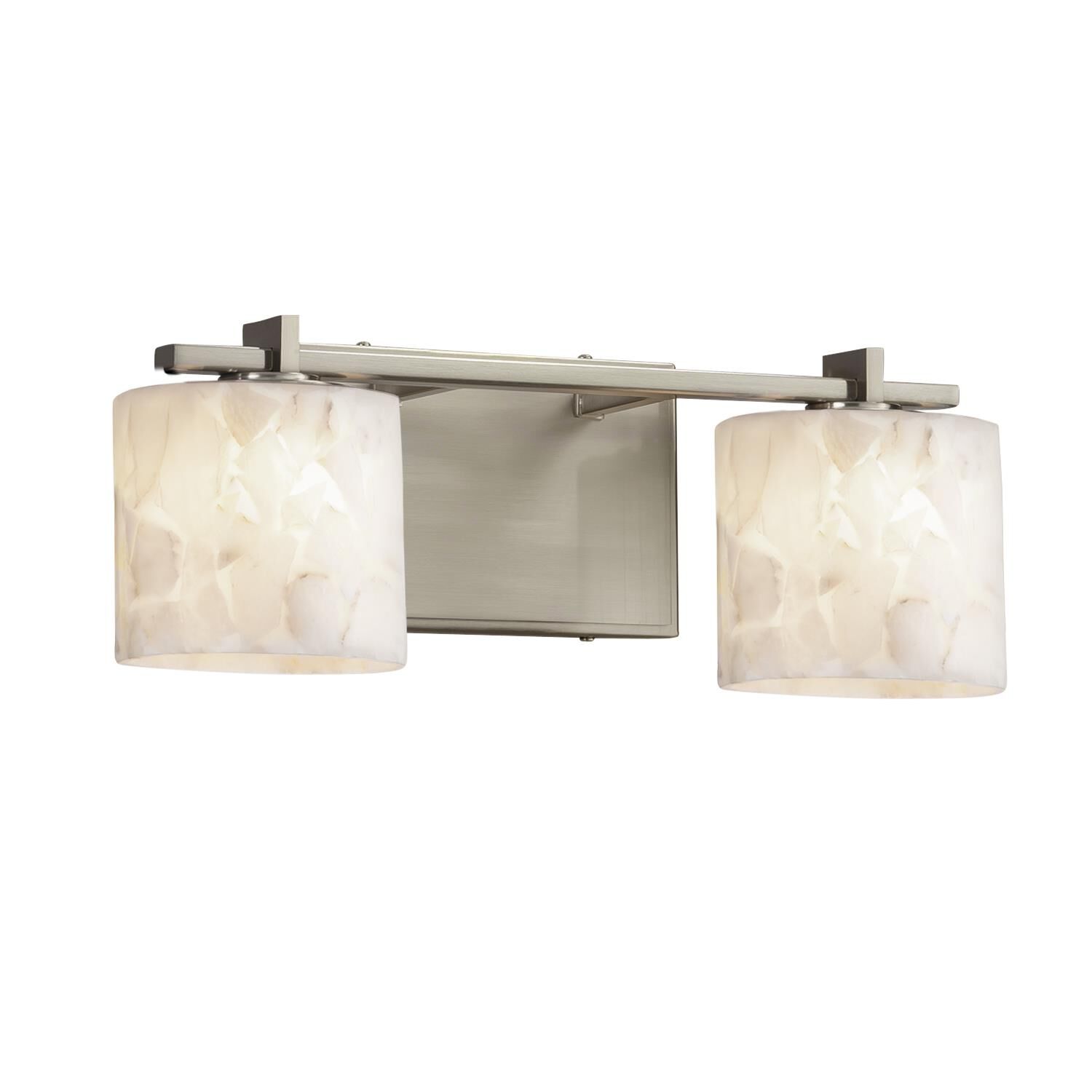 Alabaster Rocks! 16 Inch 2 Light Bath Vanity Light by Justice Design Group