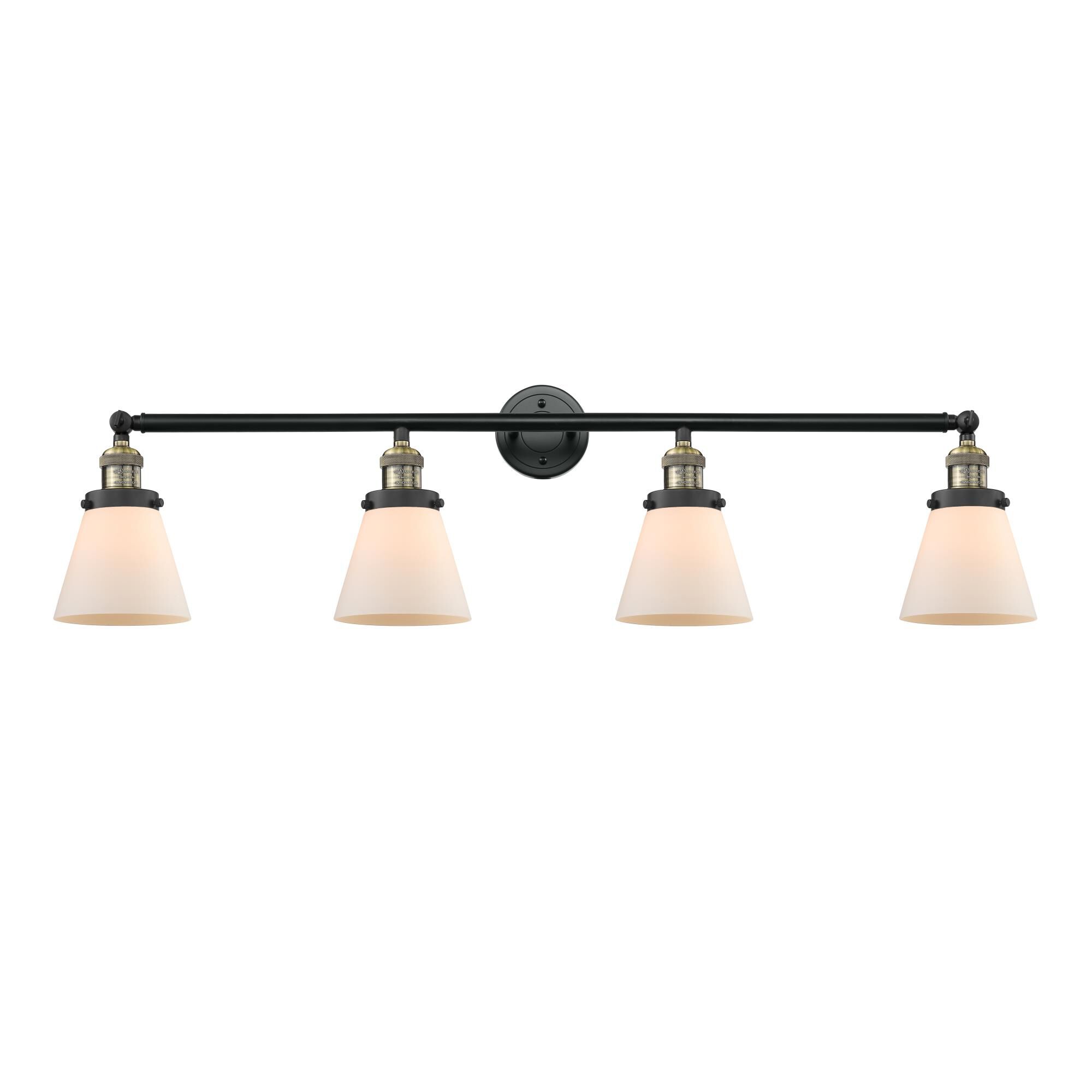 Bruno Marashlian Small Cone 42 Inch 4 Light Bath Vanity Light | Capitol ...