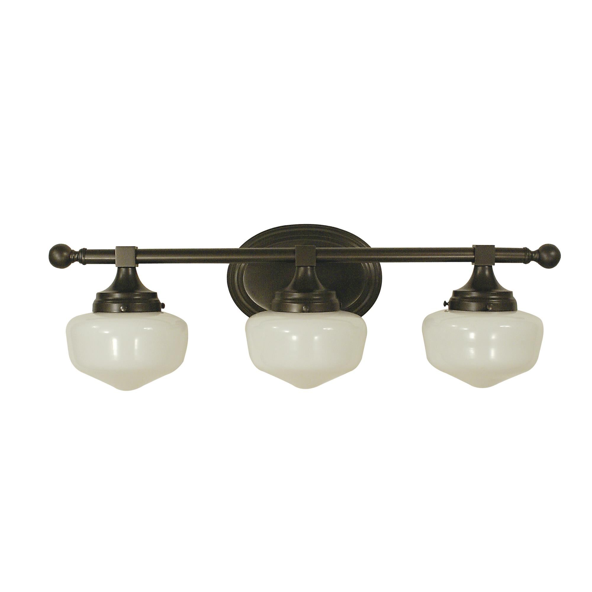 Shown with White Schoolhouse Glass shade