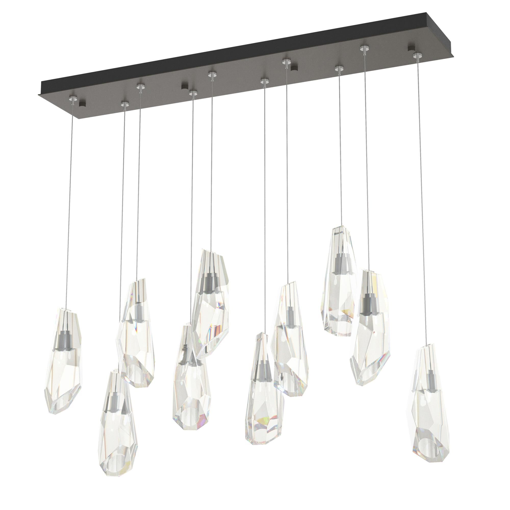 Shown in Dark Smoke finish and Crystal accent