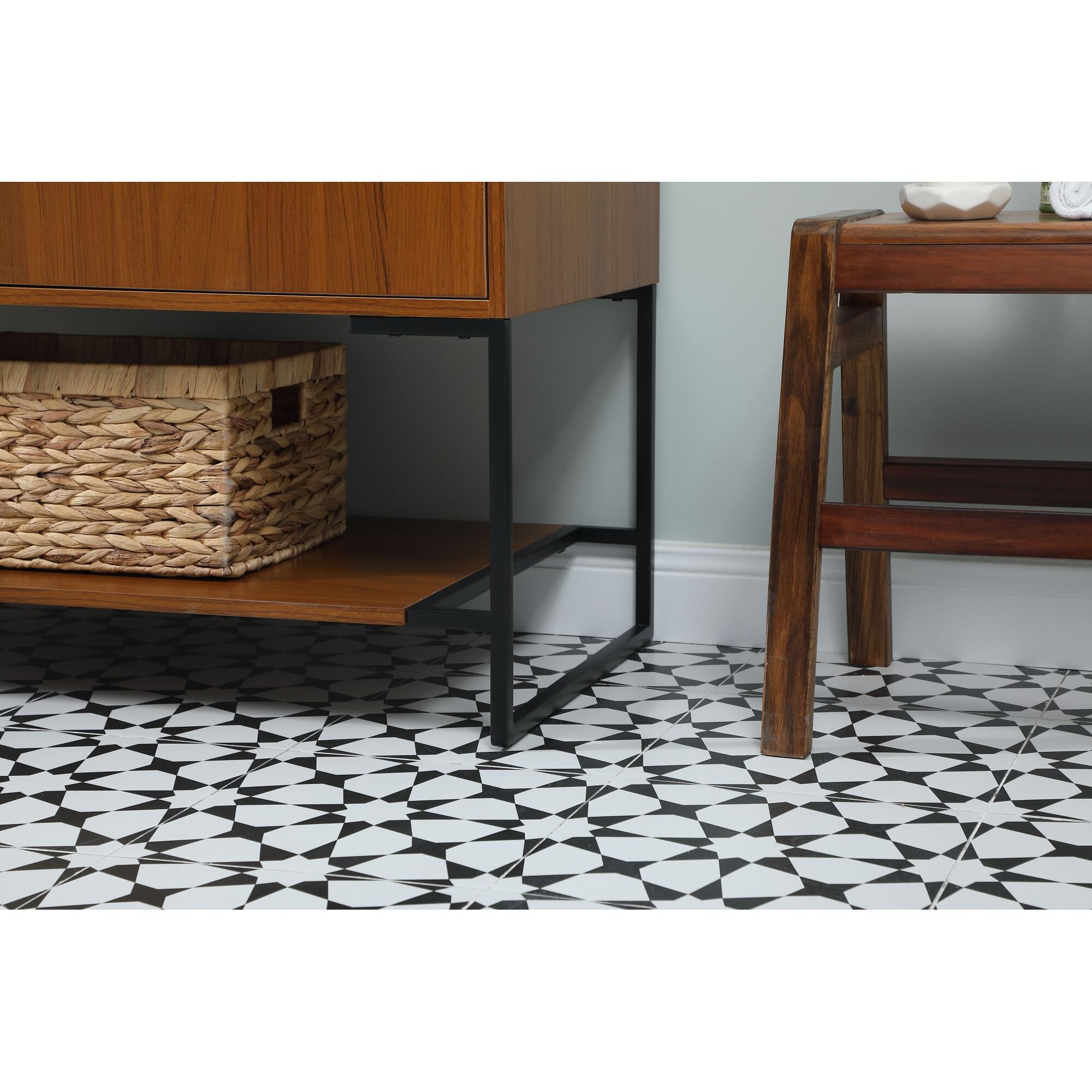 Shown in Teak finish