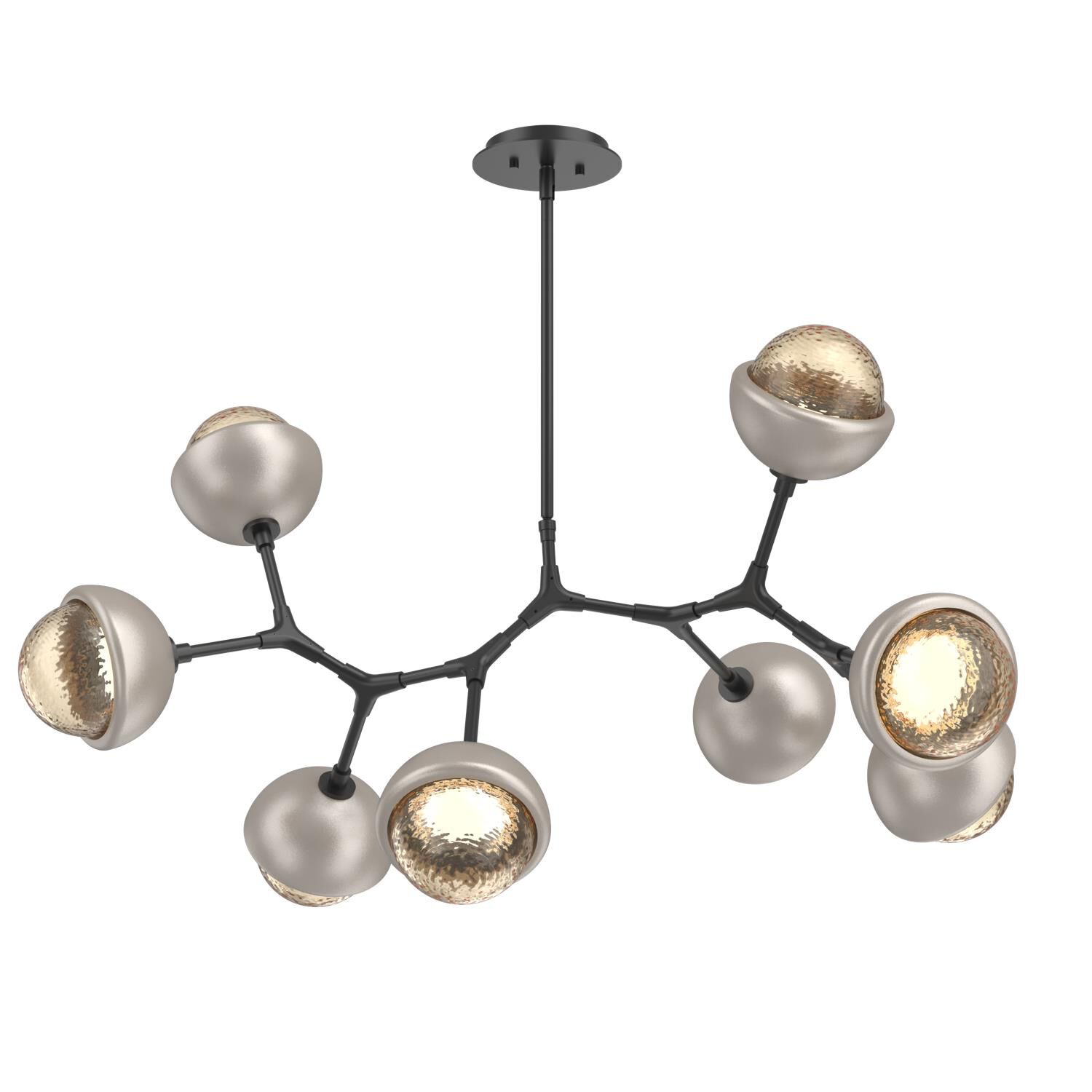 Levi Wilson Cabochon 38 Inch Linear Suspension Light by Hammerton Studio