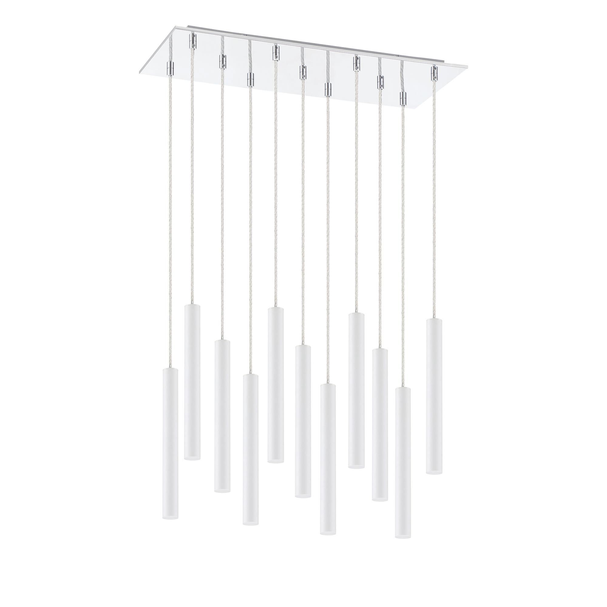 Shown in Chrome finish and Steel glass and Steel shade
