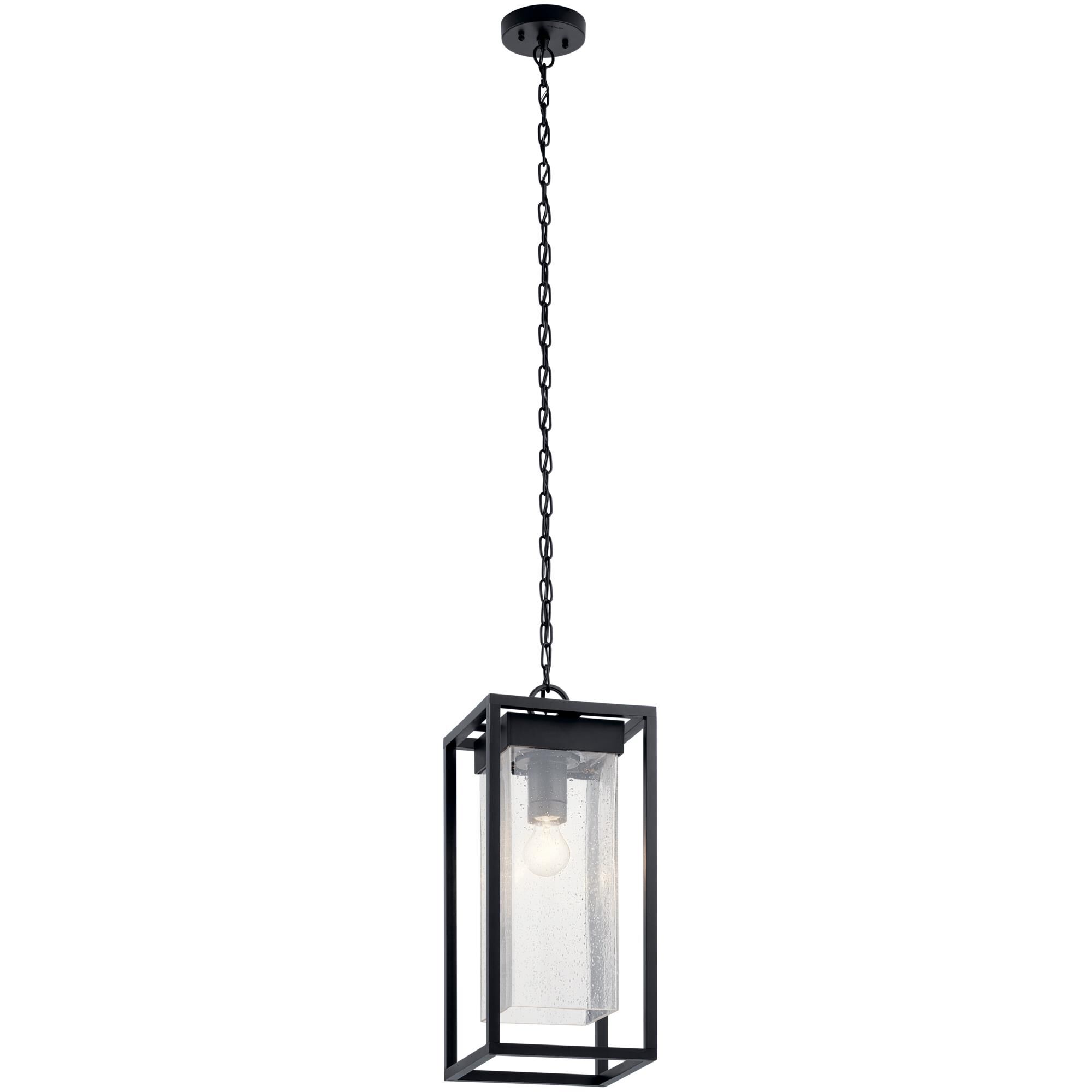 Shown in Black With Silver Highlights finish and Clear Seeded glass