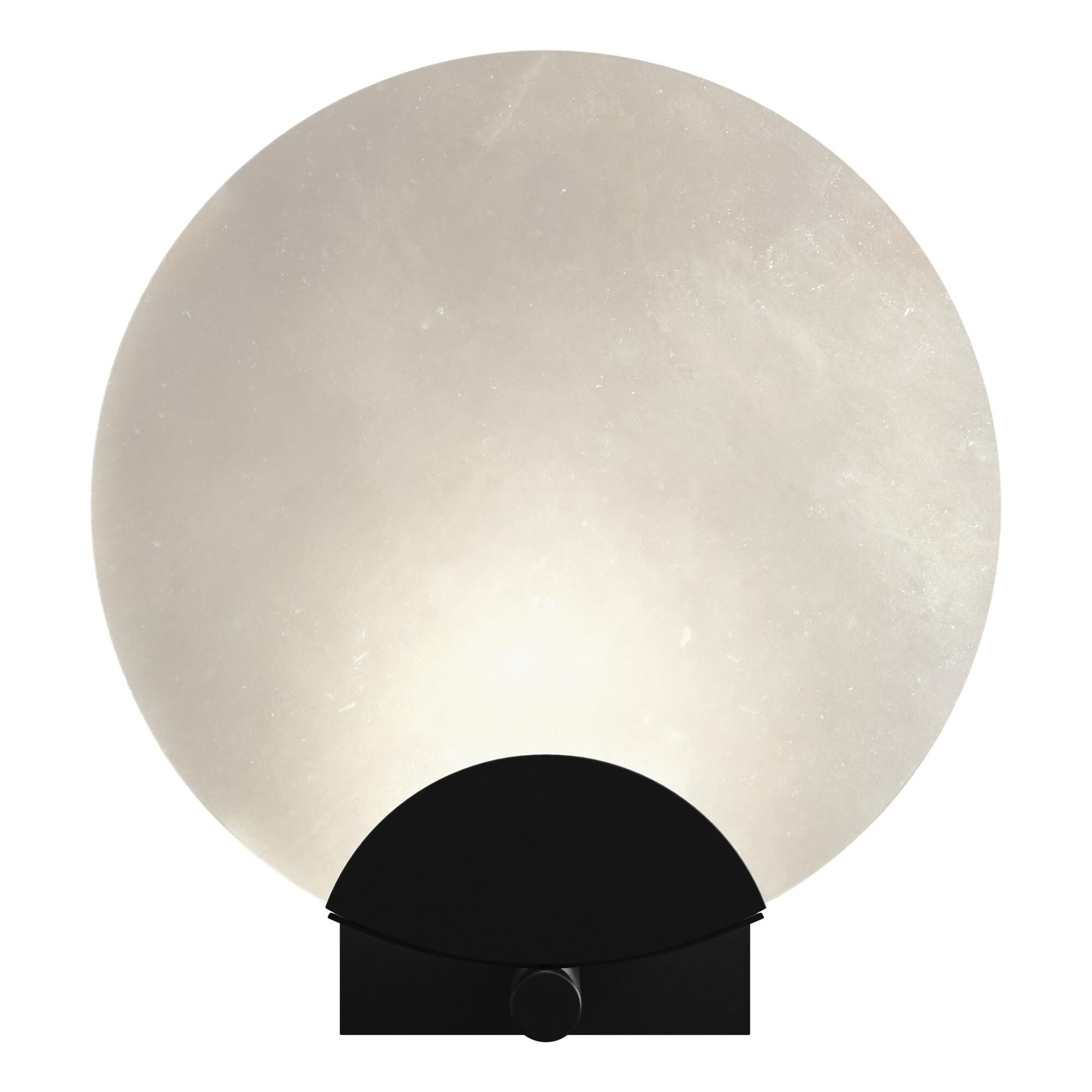 Shown in Black finish and White Alabaster shade