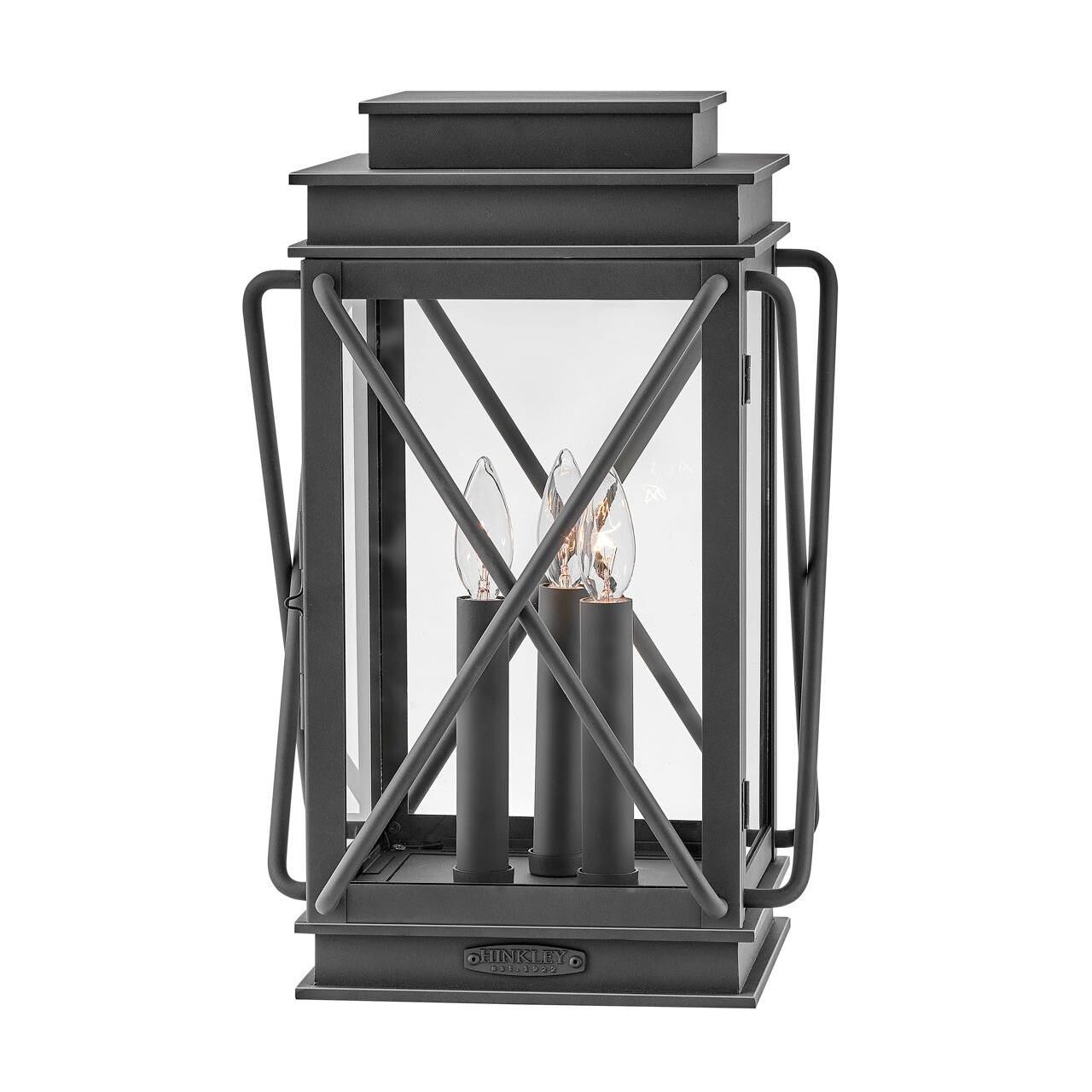Montecito 18 Inch Tall 3 Light Outdoor Pier Lamp by Hinkley Lighting