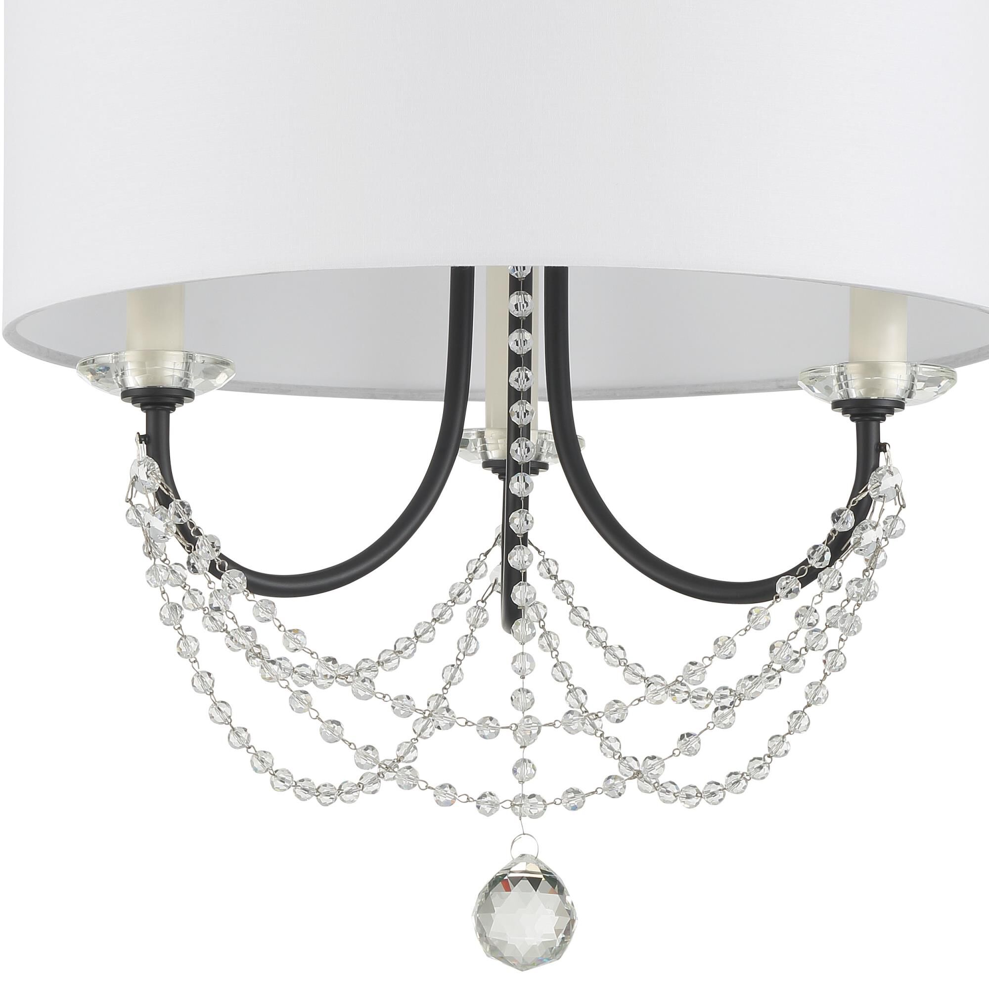 Delilah 15 Inch 3 Light Mini Chandelier by Crystorama