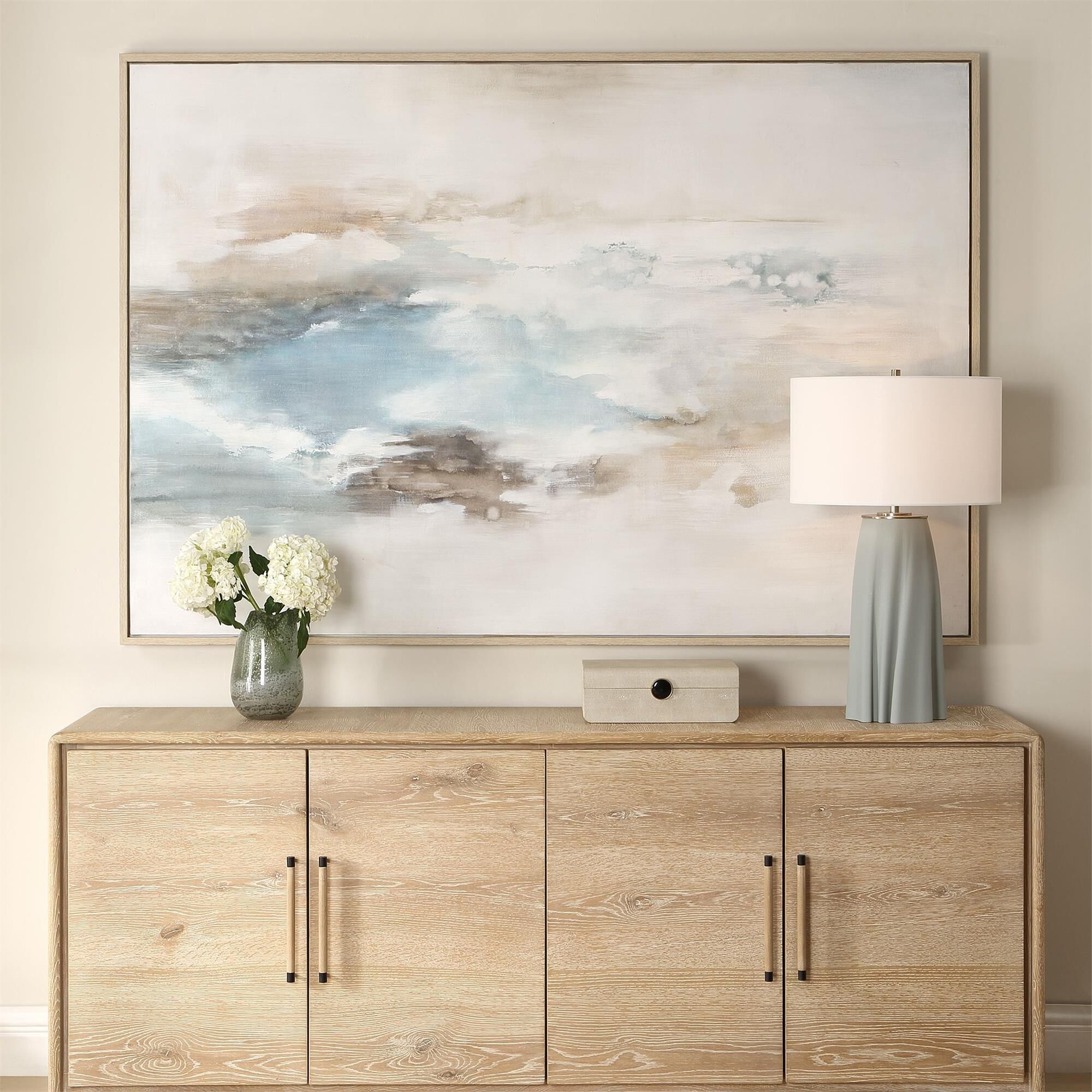Uttermost Chasing Blue Coastal Canvas Art Painting by Uttermost