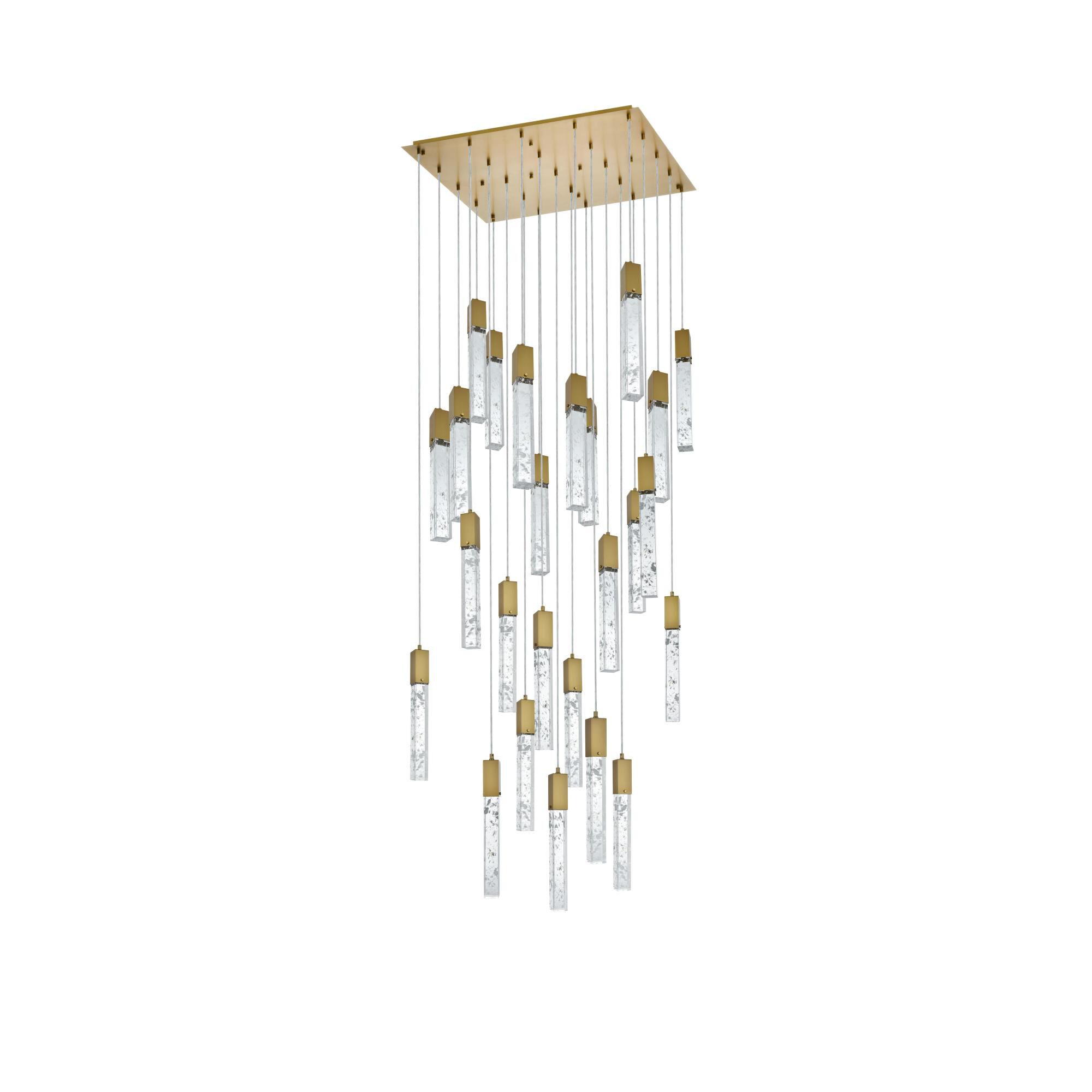 Aurora 36 Inch Multi Light Pendant by Elegant Lighting