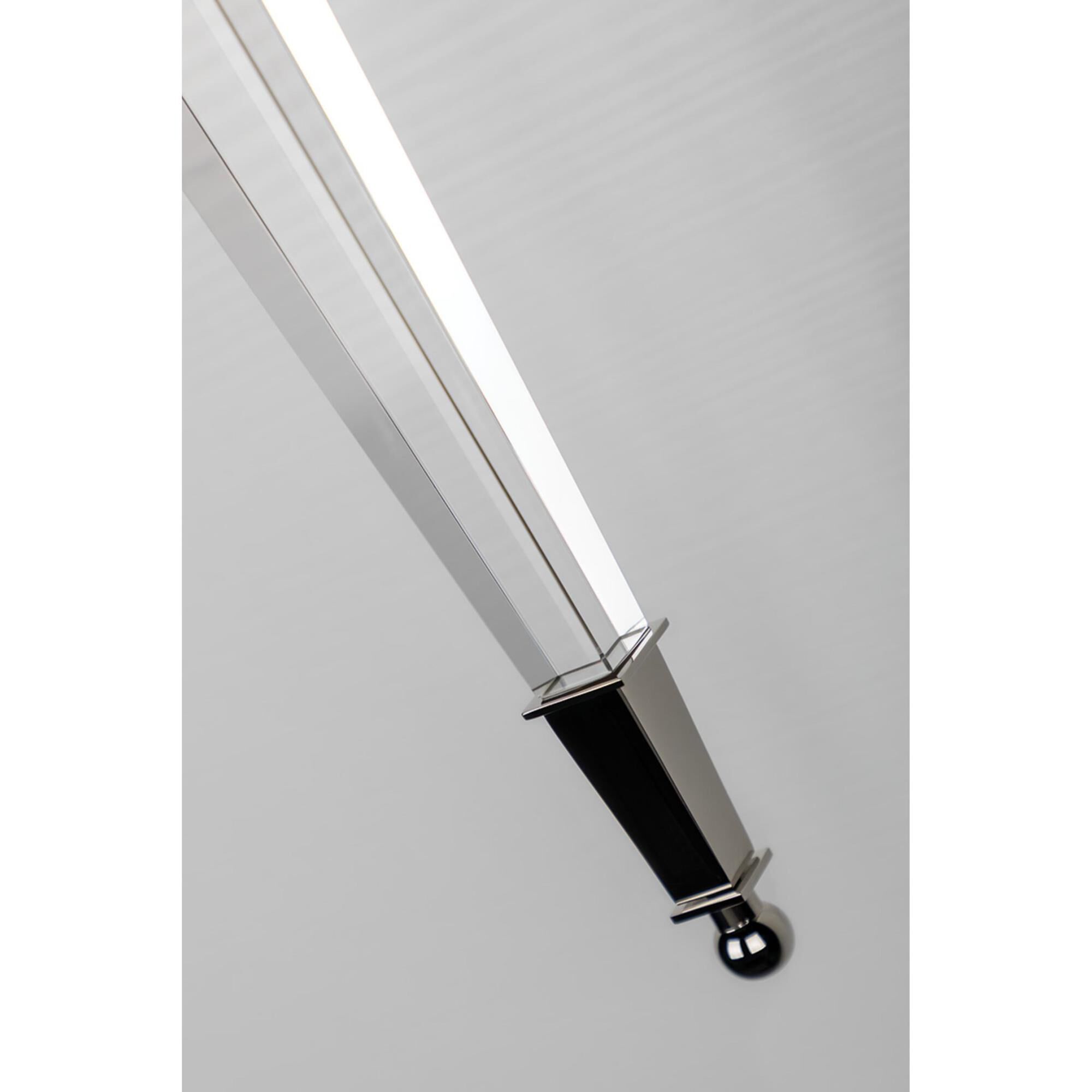 Shown in Polished Nickel finish and White Silk shade