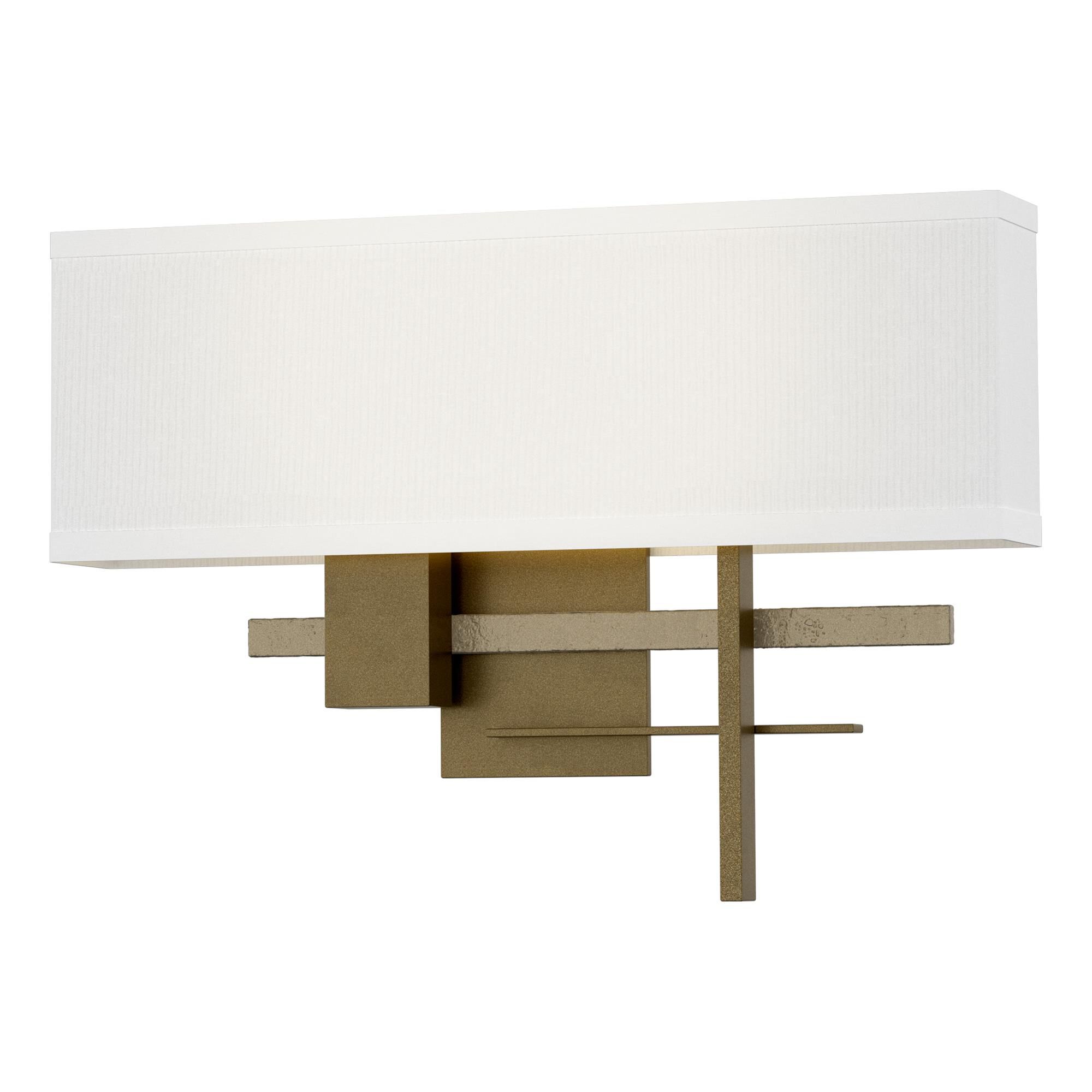 Shown in Soft Gold finish and Natural Anna shade and Soft Gold accent