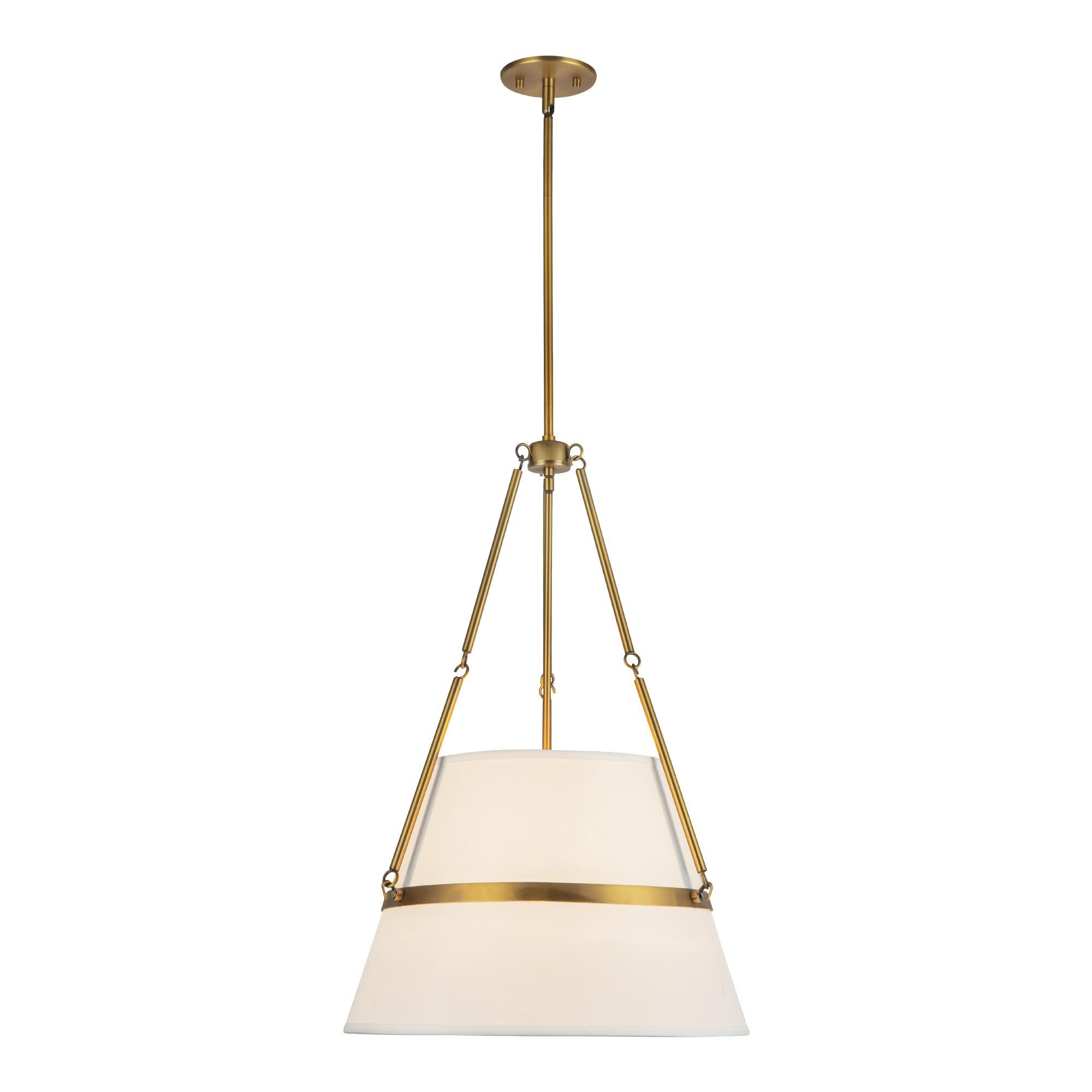 Shown in Aged Gold And White Linen finish