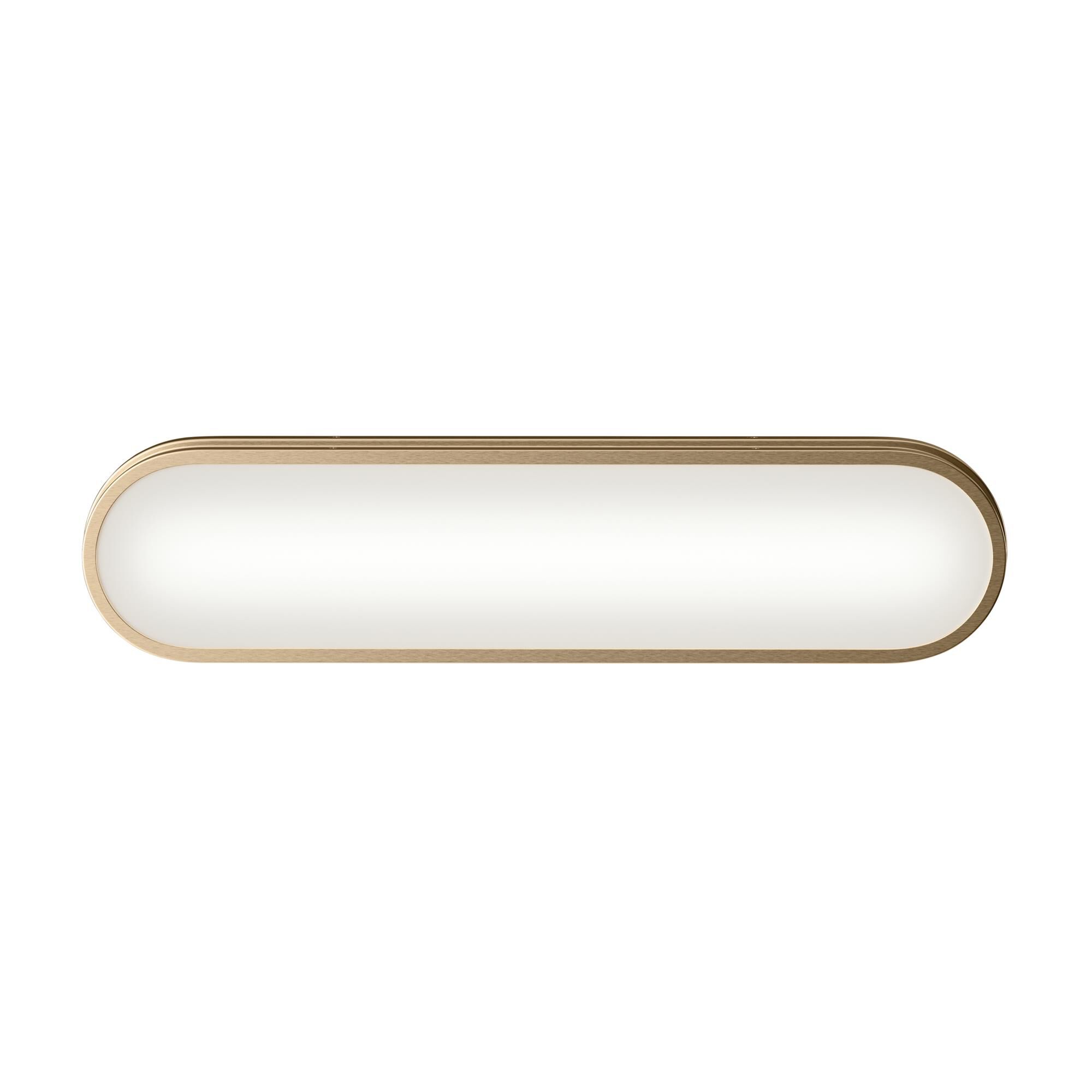 Shown in Champagne Bronze finish and White glass