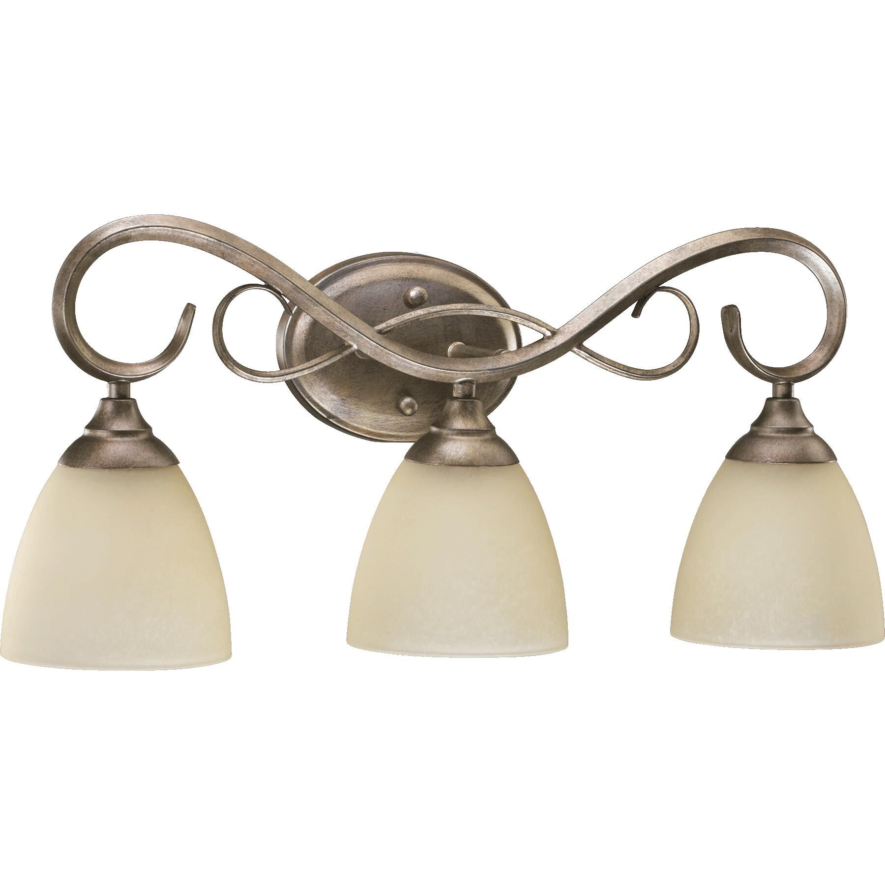 Shown in Mystic Silver finish and Amber Scavo glass