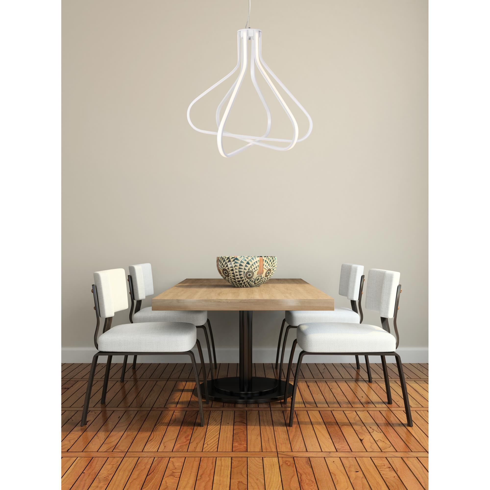 Dahlia 26 Inch LED Large Pendant by Elegant Lighting