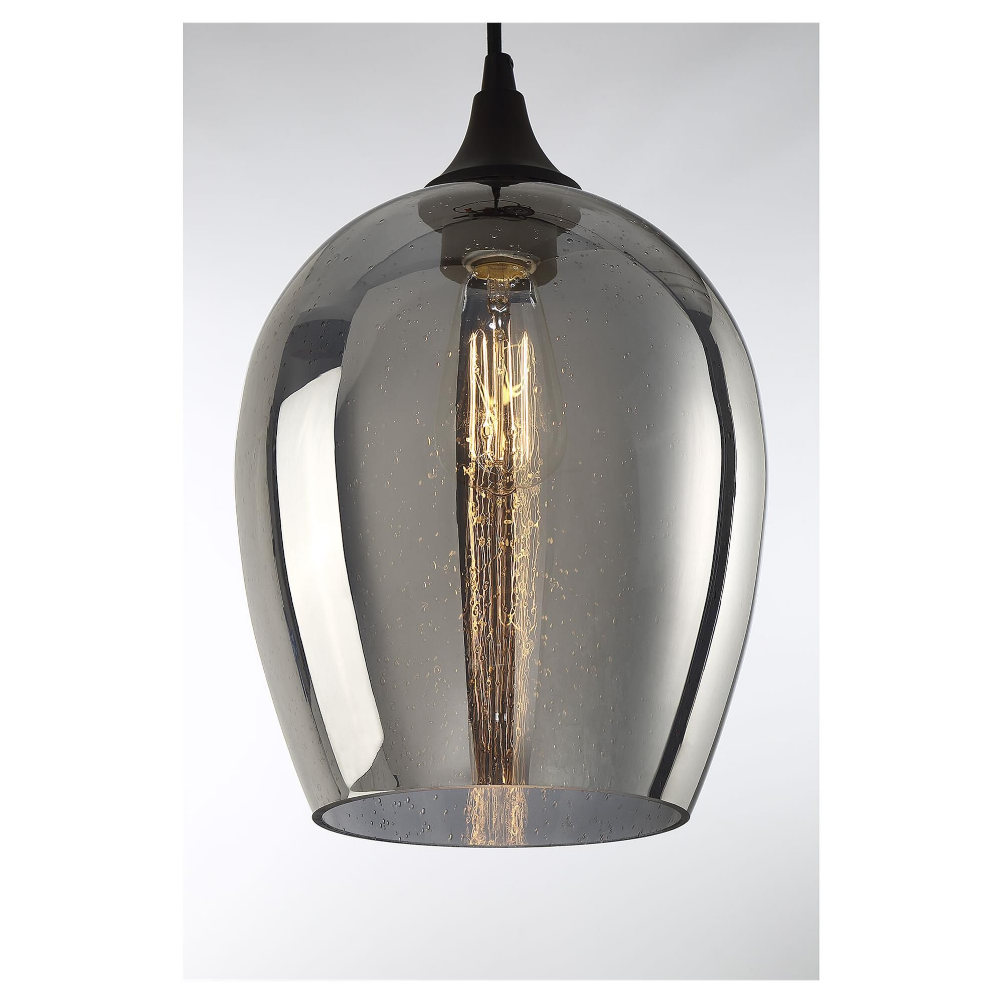 Shown in Oil Rubbed Bronze finish and Plated Metallic glass