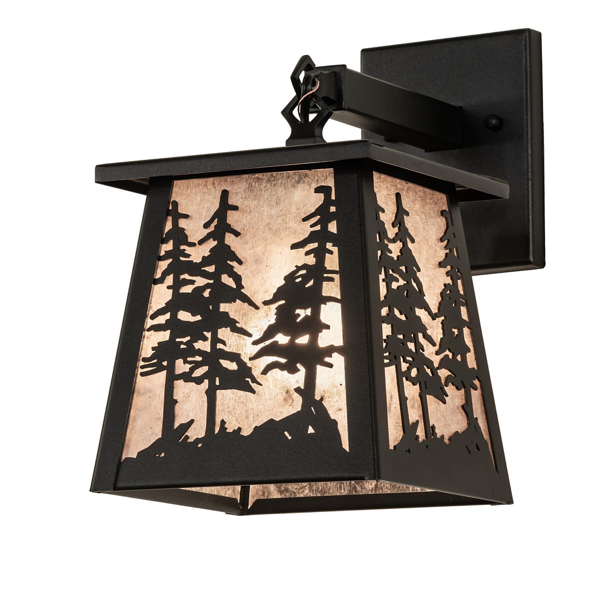 Meyda Lighting Tall Pines 12 Inch Tall Outdoor Wall Light
