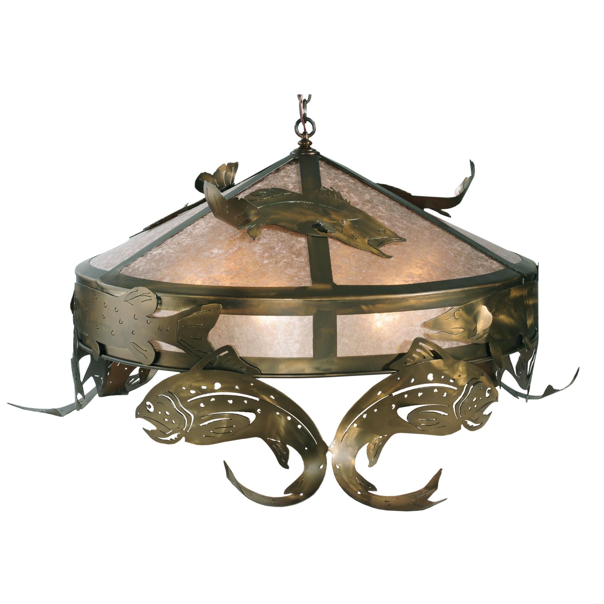 Catch Of The Day Trout 48 Inch Large Pendant by Meyda Lighting