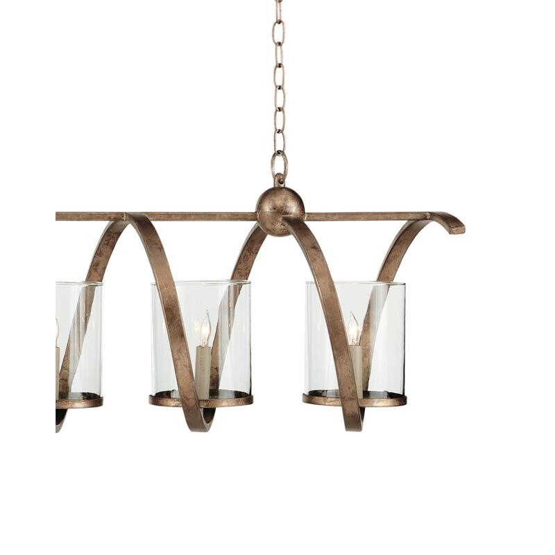 Maximus 47 Inch 5 Light Linear Suspension Light by Currey and Company